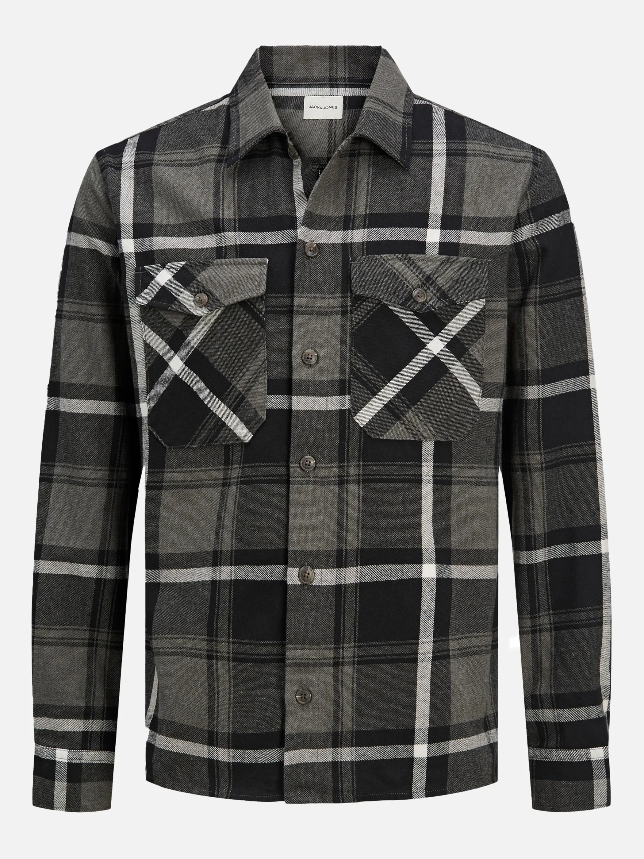 Jack Jones 12213478 JJEJAY OVERSHIRT L/S Grau 864762 179086 1