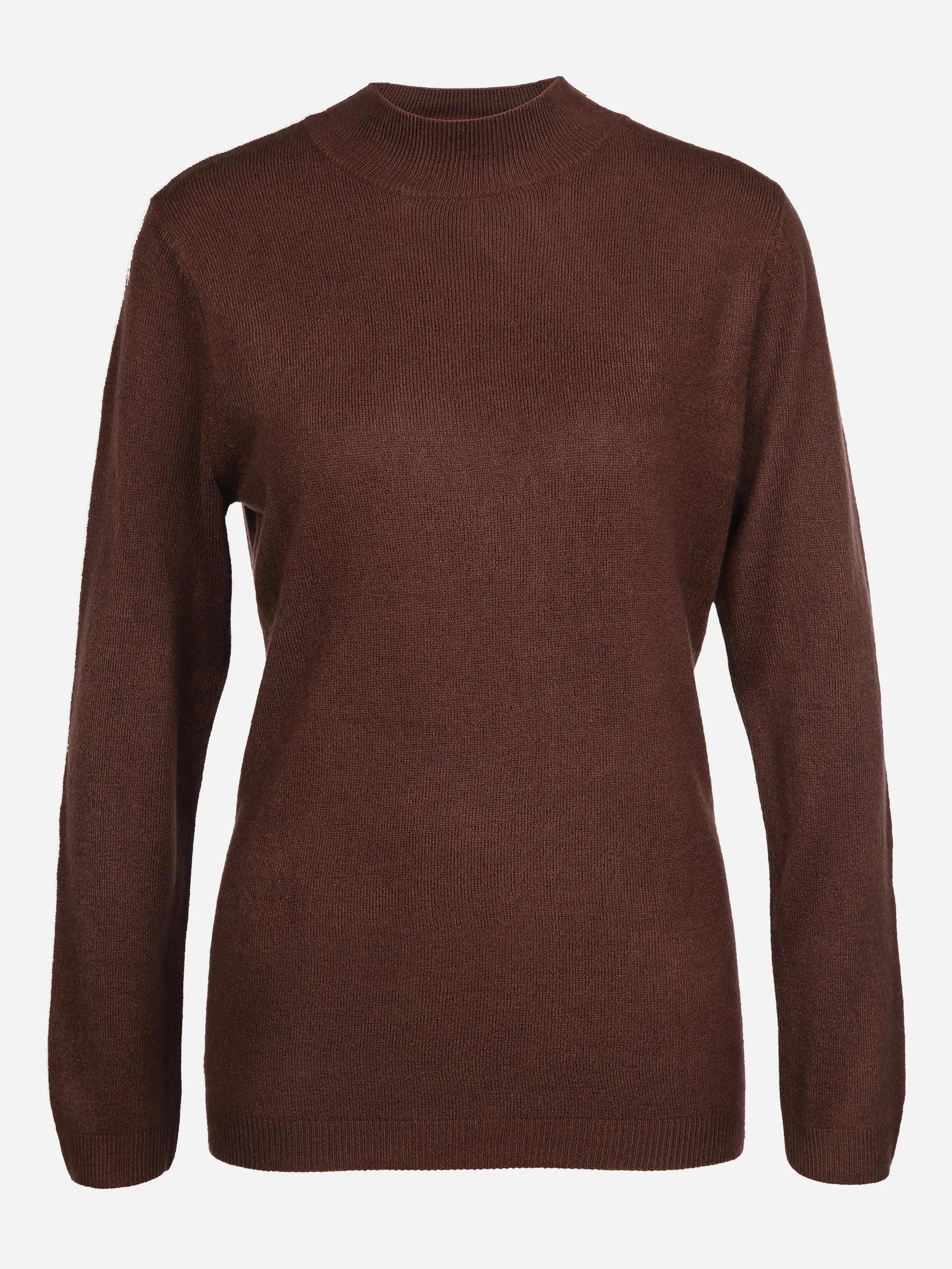 Sure Da-Pullover wie Cashmere, Steh Braun 856105 BROWN 1