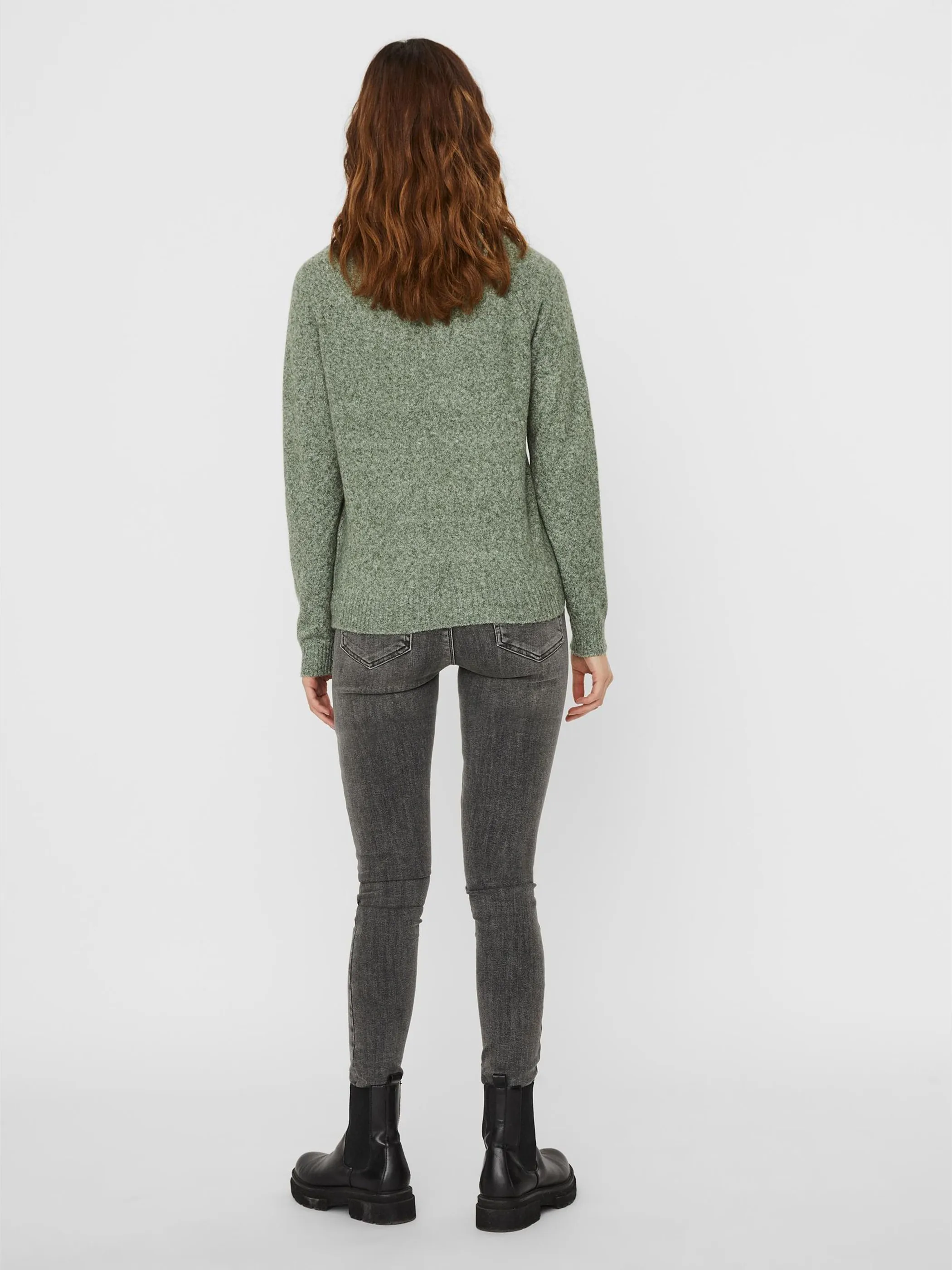 Vero Moda 10201022 VMDOFFY LS O-NECK BLO Grün 790647 224196001 5