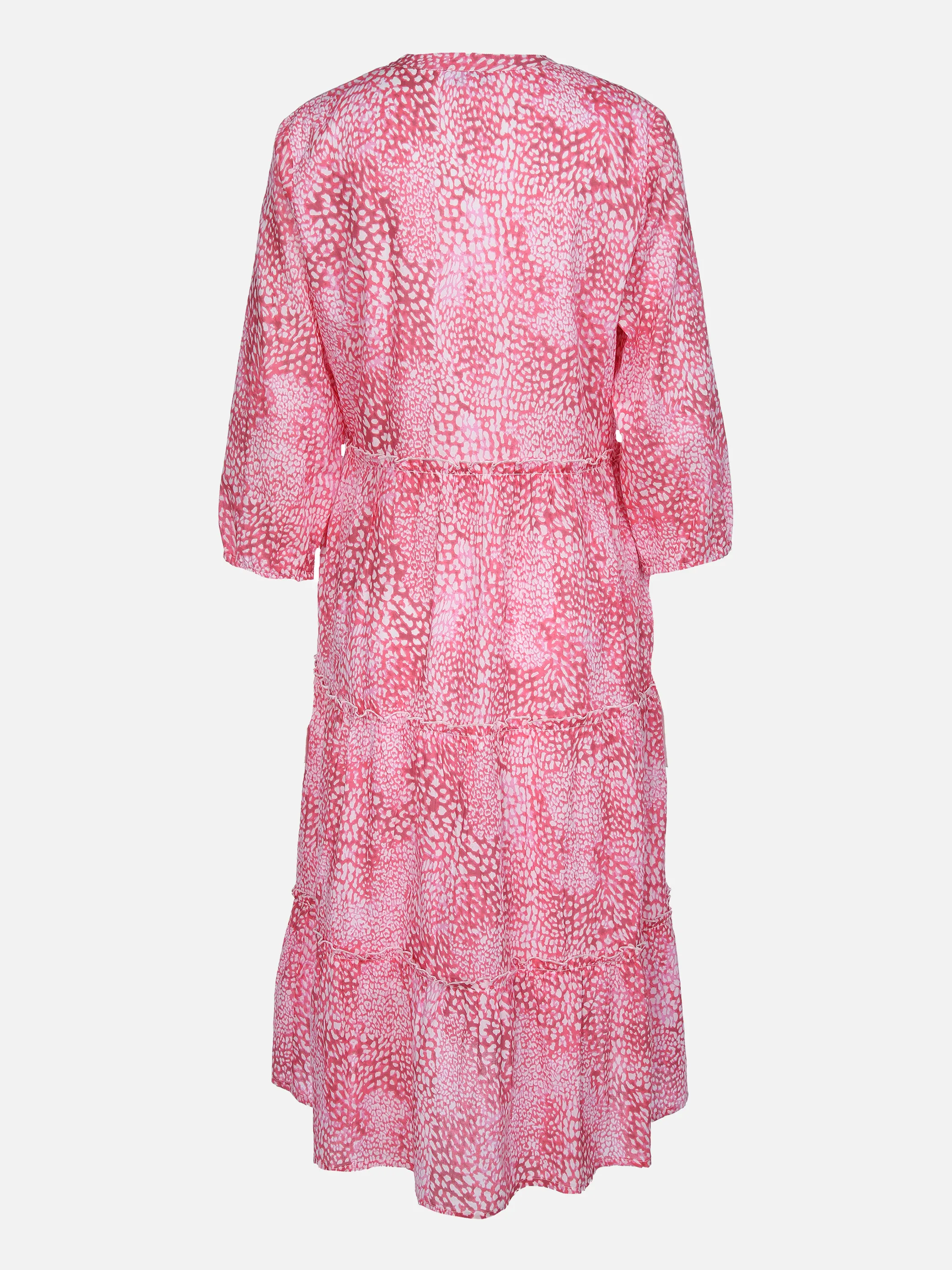 Lisa Tossa Da-Maxi-Kleid mit Muster Pink 862218 PINK GEM. 2