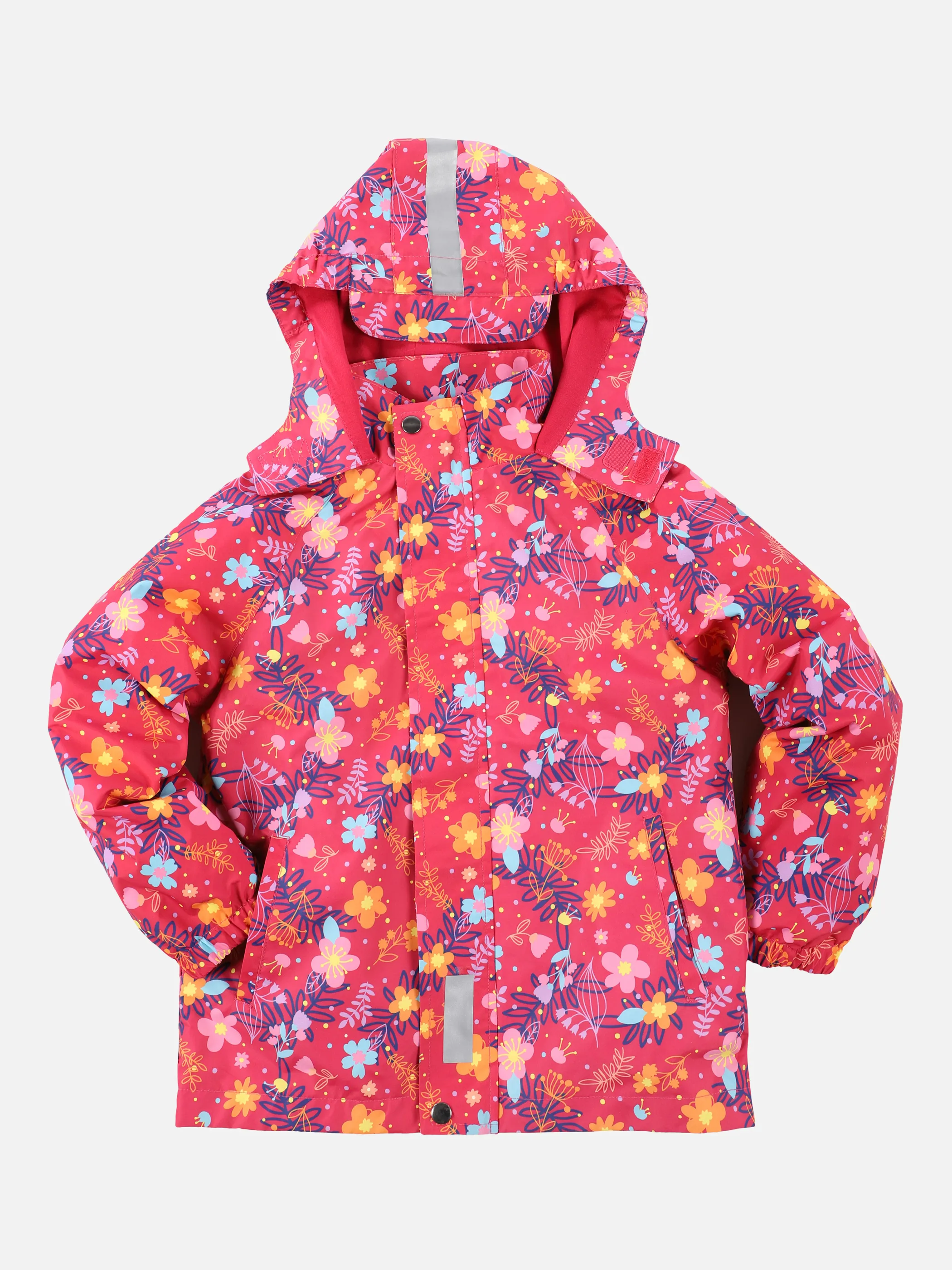 Stop + Go MG-Regenjacke m. Kapuze Pink 873769 AOP BLUMEN 1