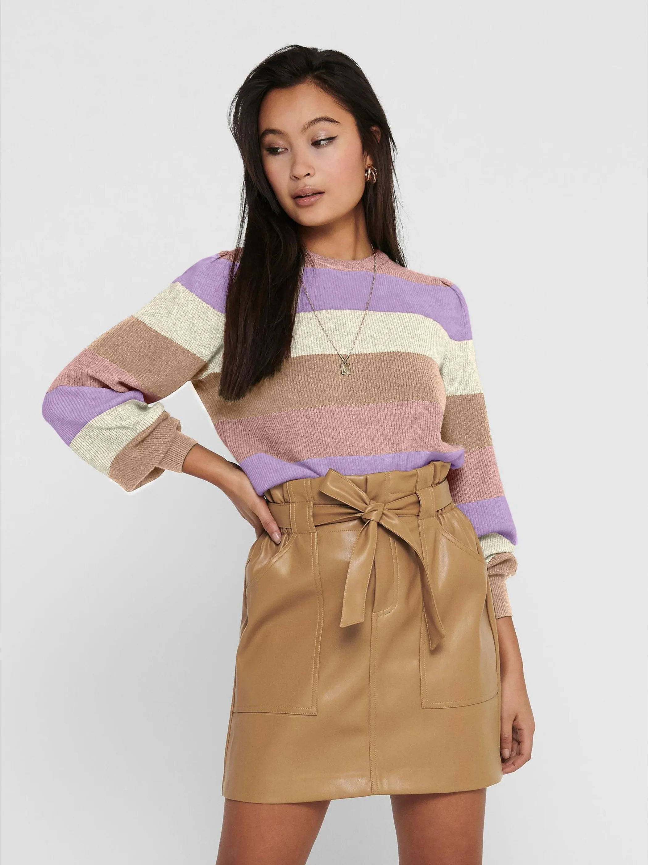 Only 15231260 ONLKATIA L/S STRIPE P Rosa 855058 215670006 2