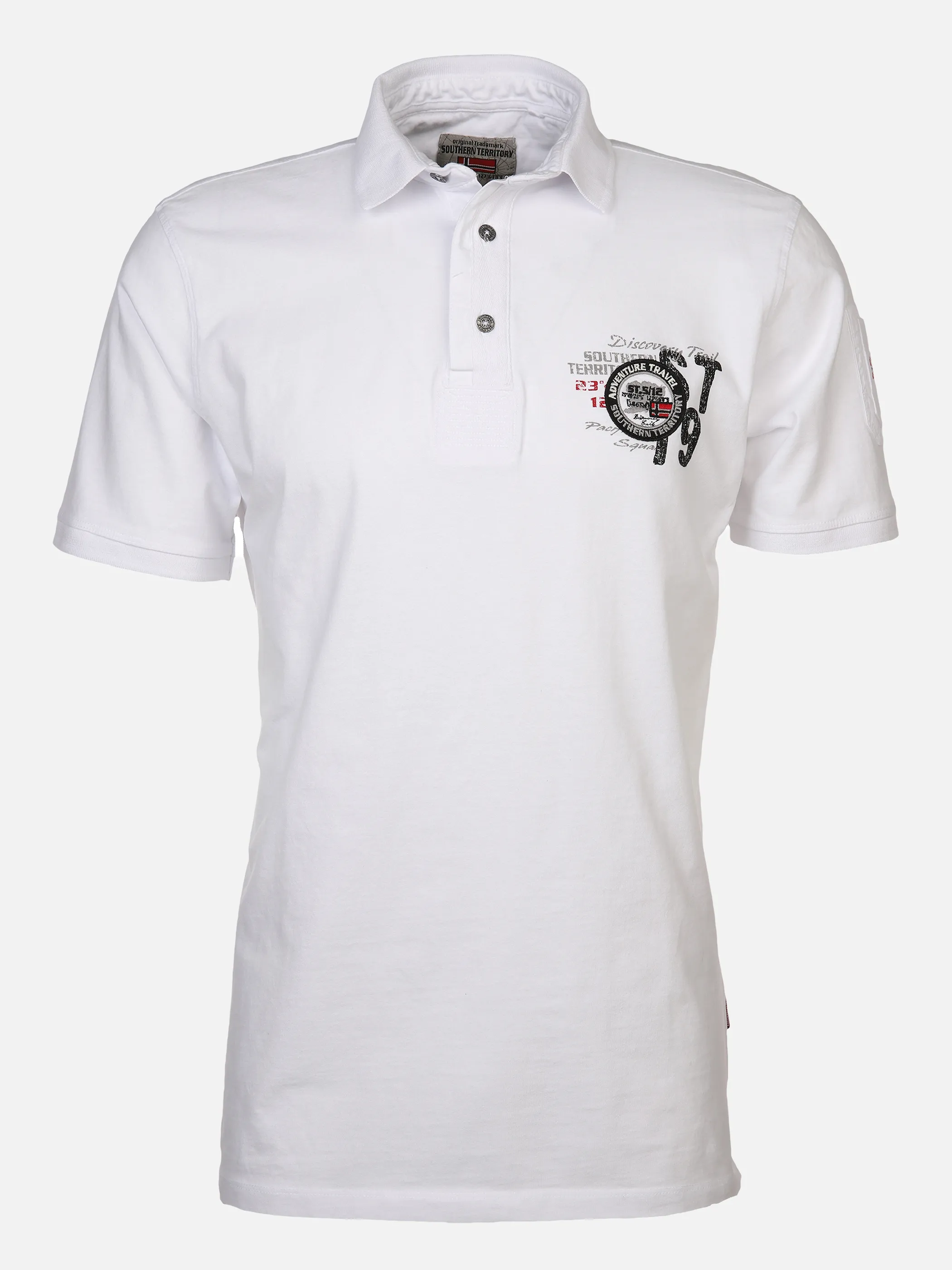 Southern Territory He. Poloshirt 1/2 Arm Weiß 873019 WHITE 1 Southern Territory He. Poloshirt 1/2 Arm Weiß 873019 WHITE 1