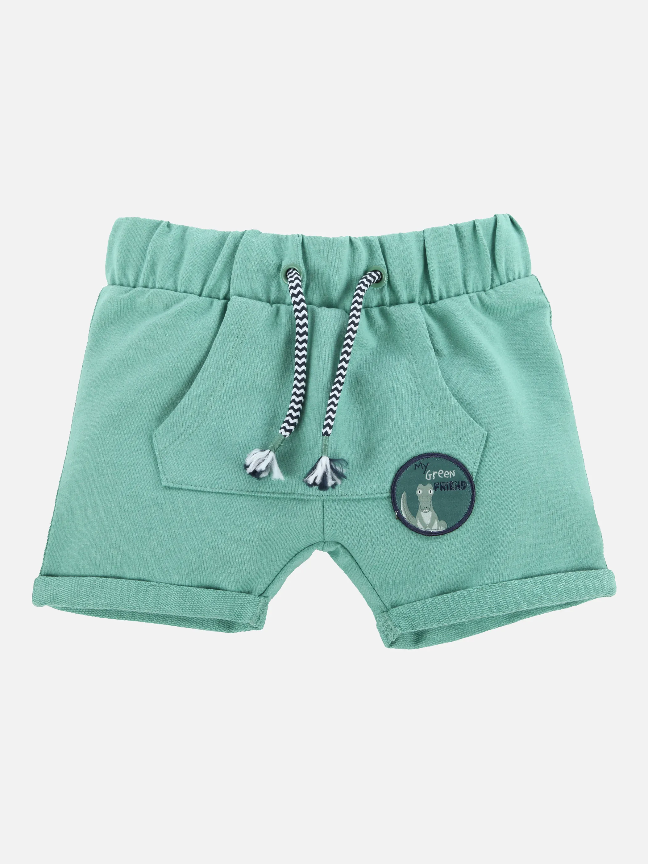 Bubble Gum BJ Sweatshorts mit Kängurutasche Grün 875554 GRÜN 1