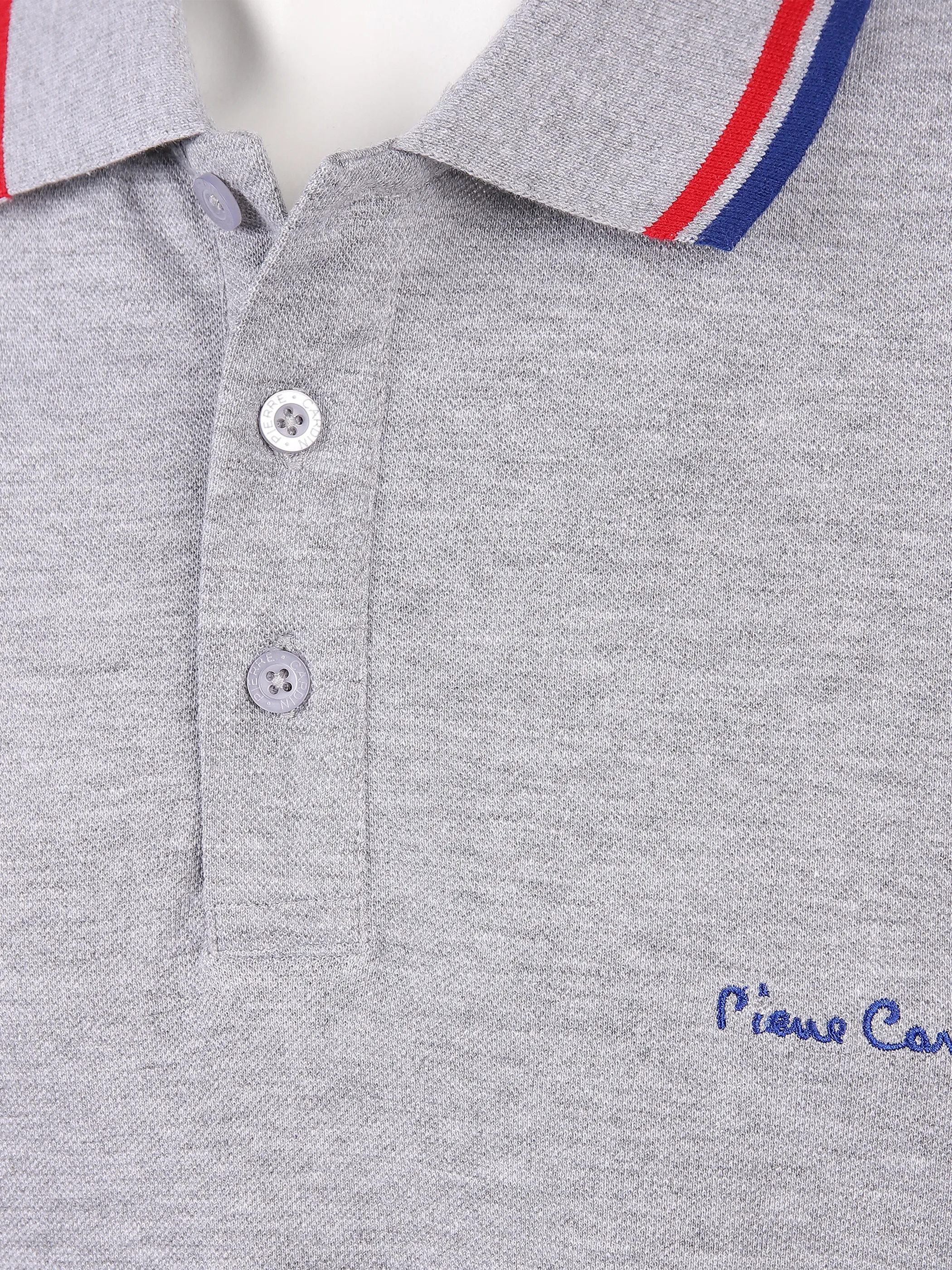 Pierre Cardin He. Poloshirt 1/2 Arm Pierre C Grau 810846 GREY MEL 3