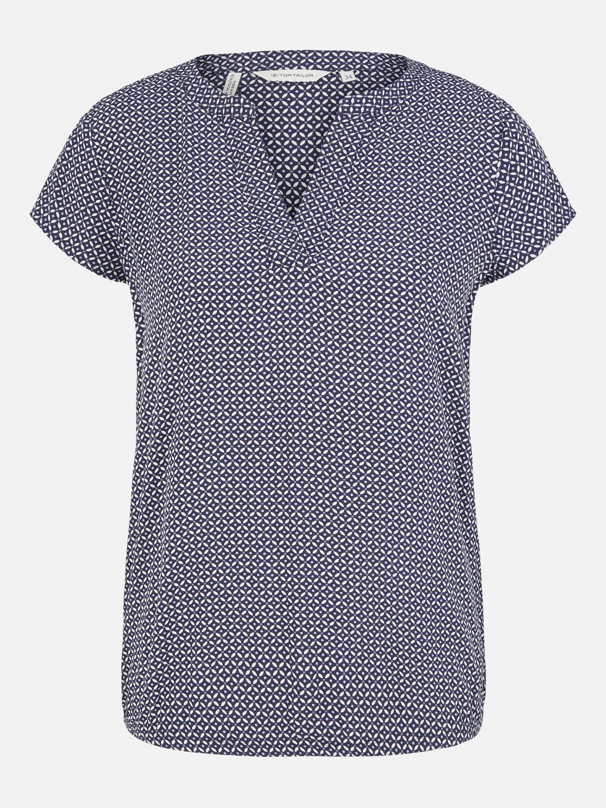 Tom Tailor 1035245 NOS blouse printed Marine 874837 32108 1 Tom Tailor 1035245 NOS blouse printed Marine 874837 32108 1