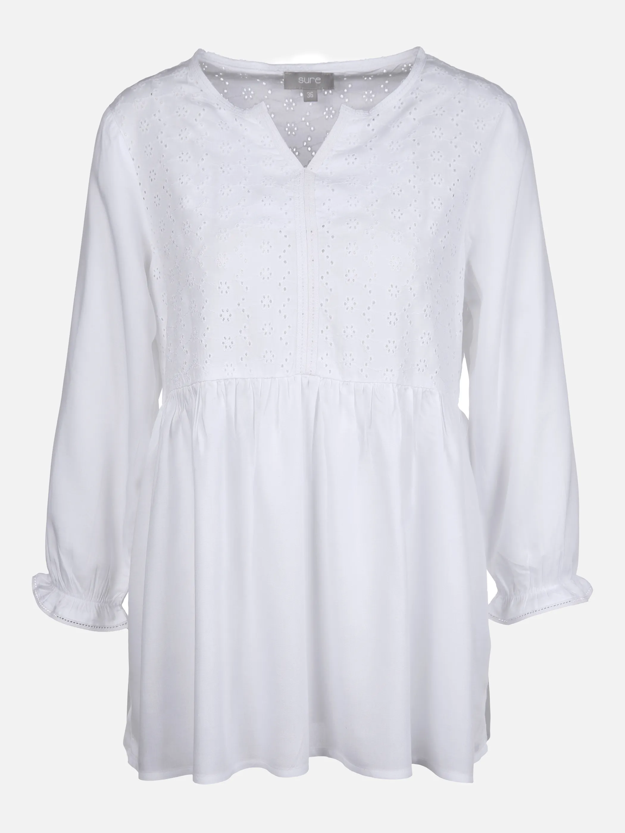 Sure Da-Bluse m. Embordery Weiß 864890 WEIß 1 Sure Da-Bluse m. Embordery Weiß 864890 WEIß 1