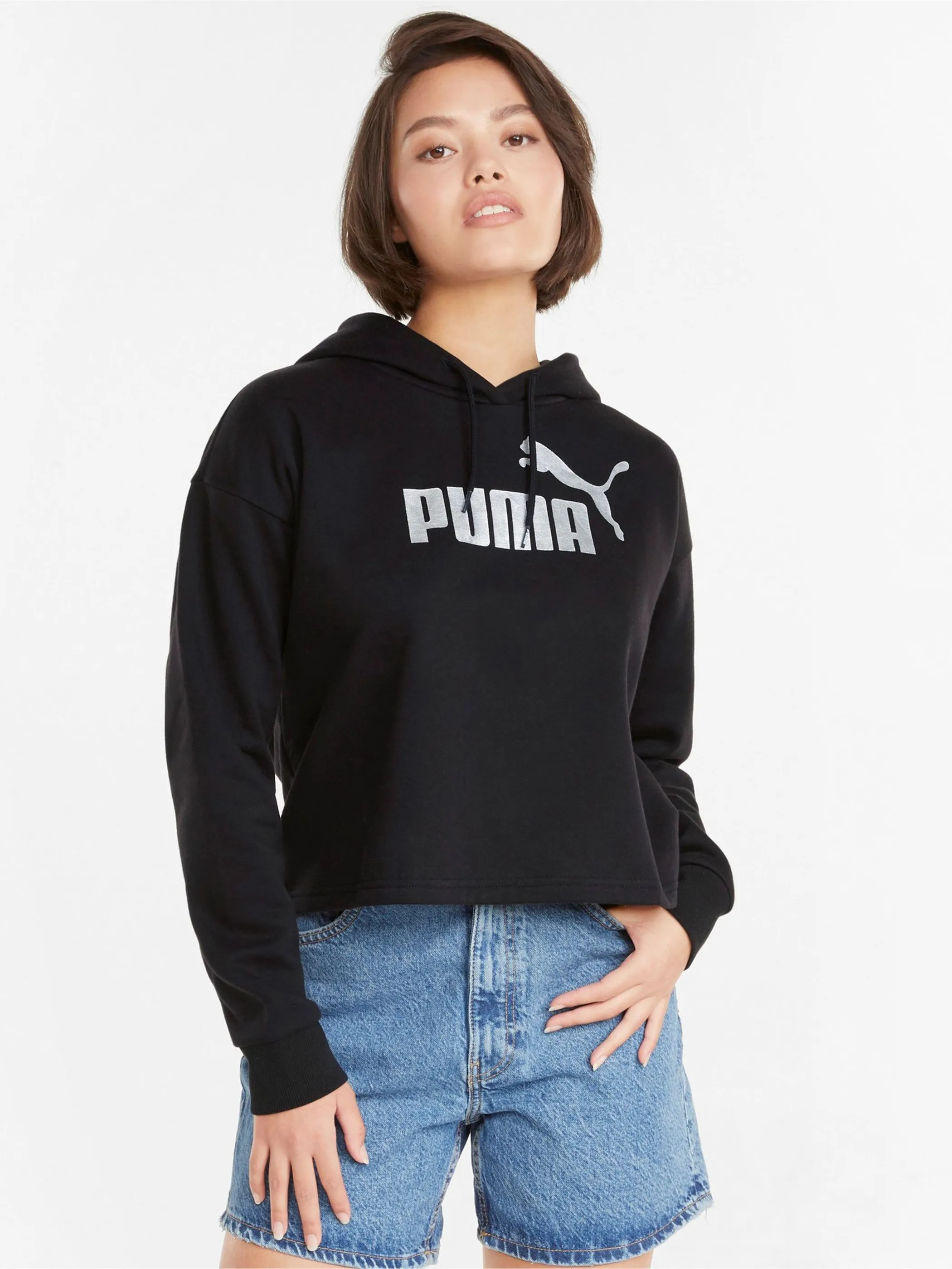 Puma 586891 Da-Sweatshirt, cropped Schwarz 856610 51 3