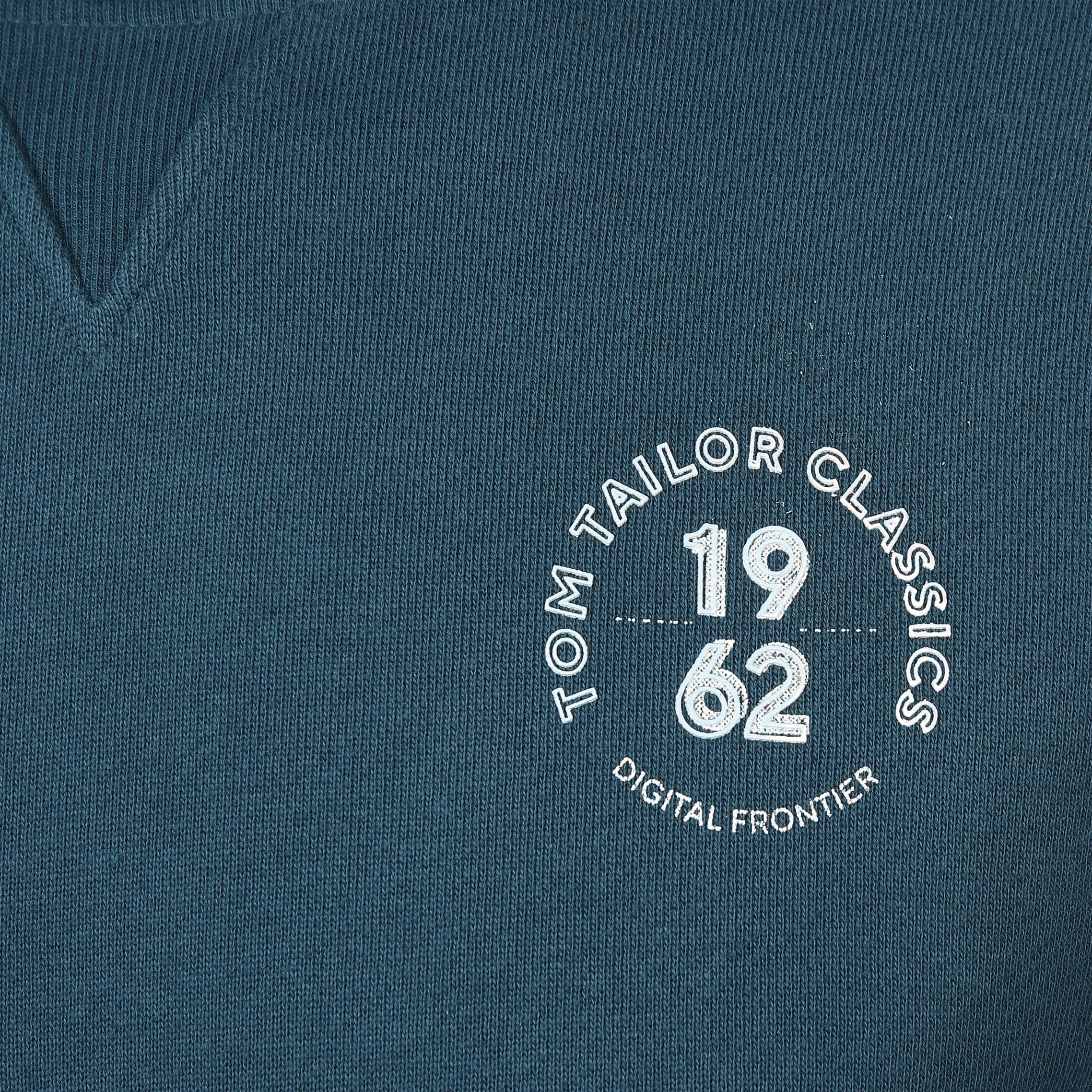 Tom Tailor 1040047 printed crew neck swea Grün 887470 21179 3 Tom Tailor 1040047 printed crew neck swea Grün 887470 21179 3