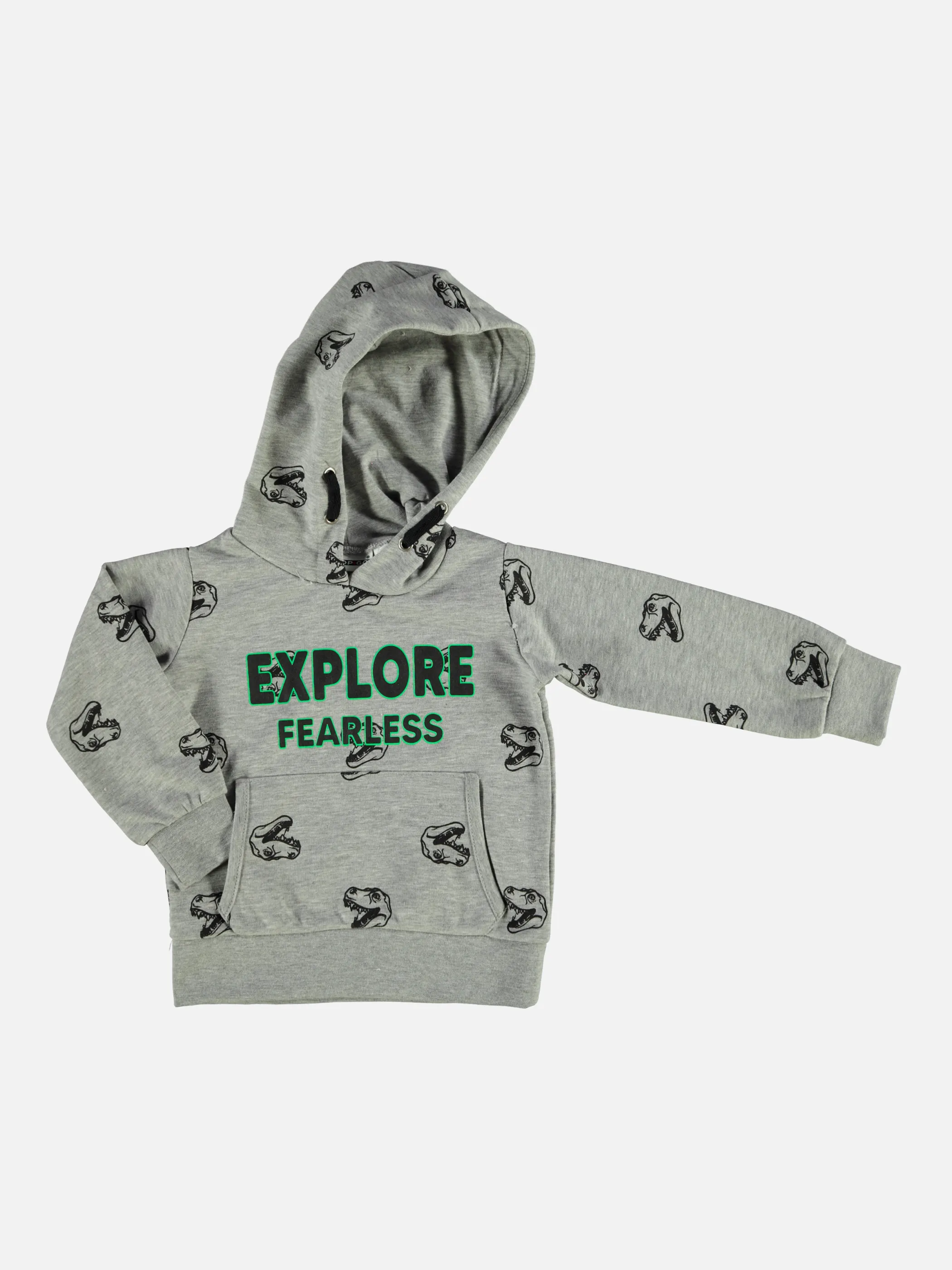 Stop + Go MB Hoodie grau mel mit Kapuze Grau 841633 GRAU 1 Stop + Go MB Hoodie grau mel mit Kapuze Grau 841633 GRAU 1