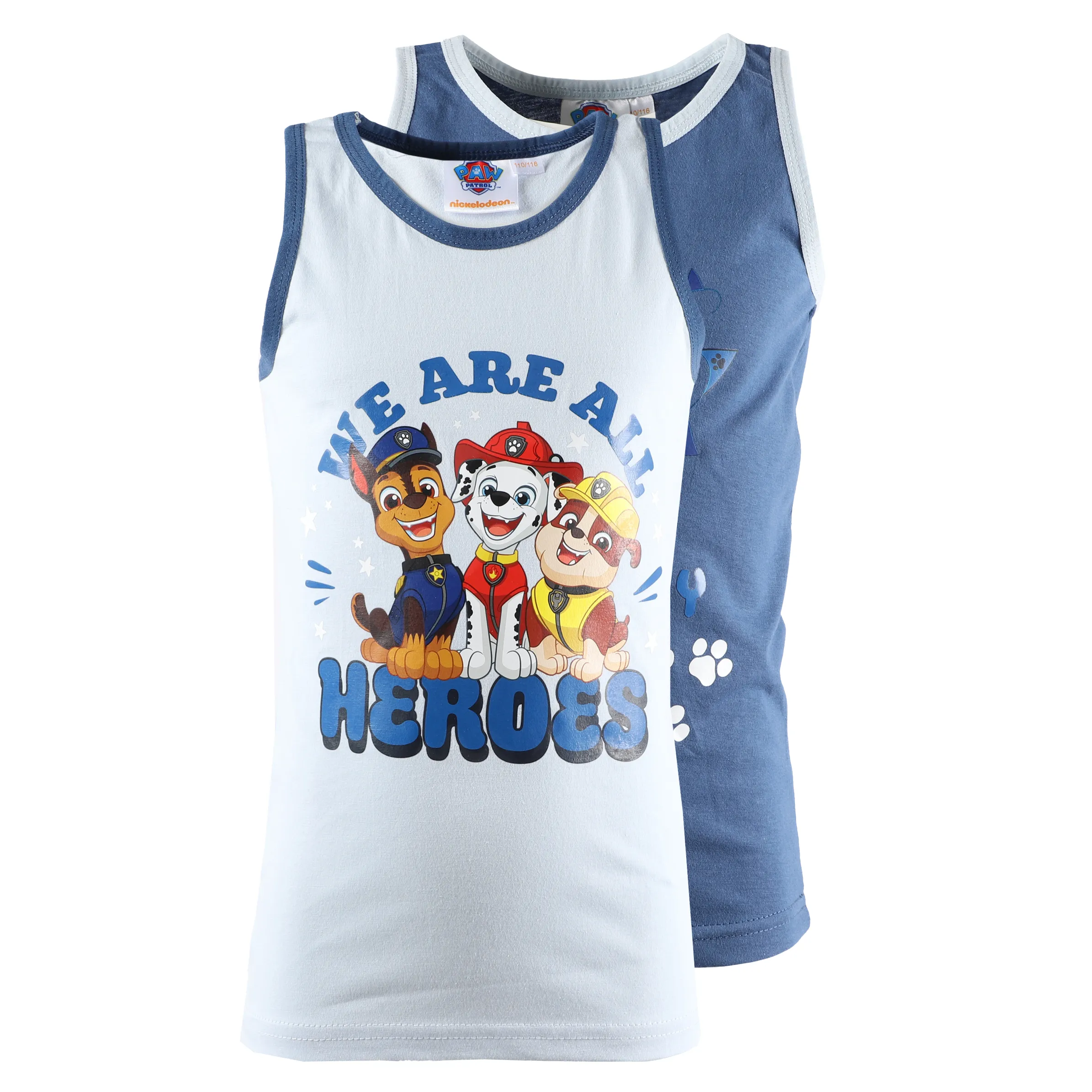 PAW Patrol KJ Unterhemd 2er Pack Paw Patr Bunt 886137 BLAU/ROT 1