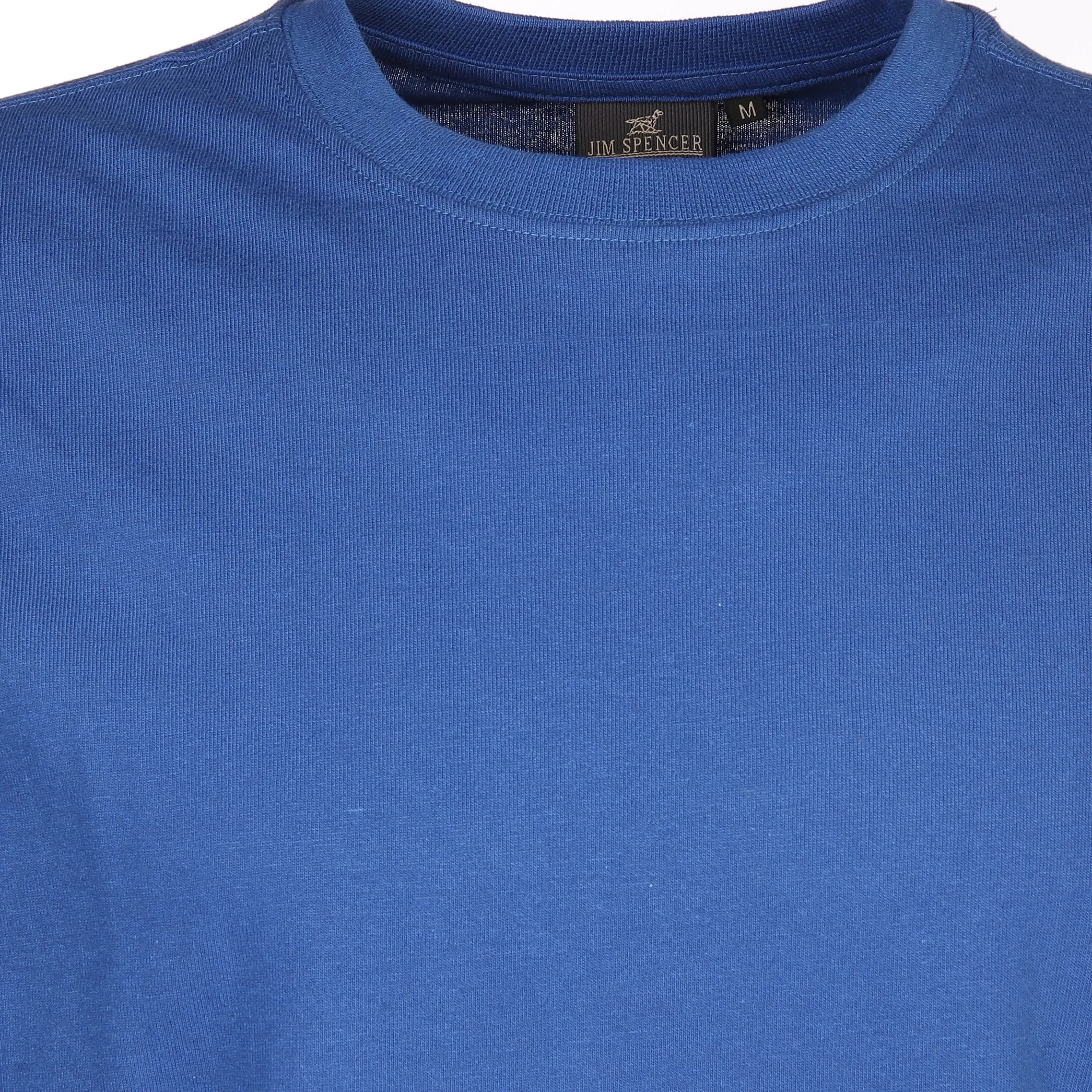 Jim Spencer He. Pyjama Flanell Hose karriert Shirt uni Blau 881546 ROYAL 3
