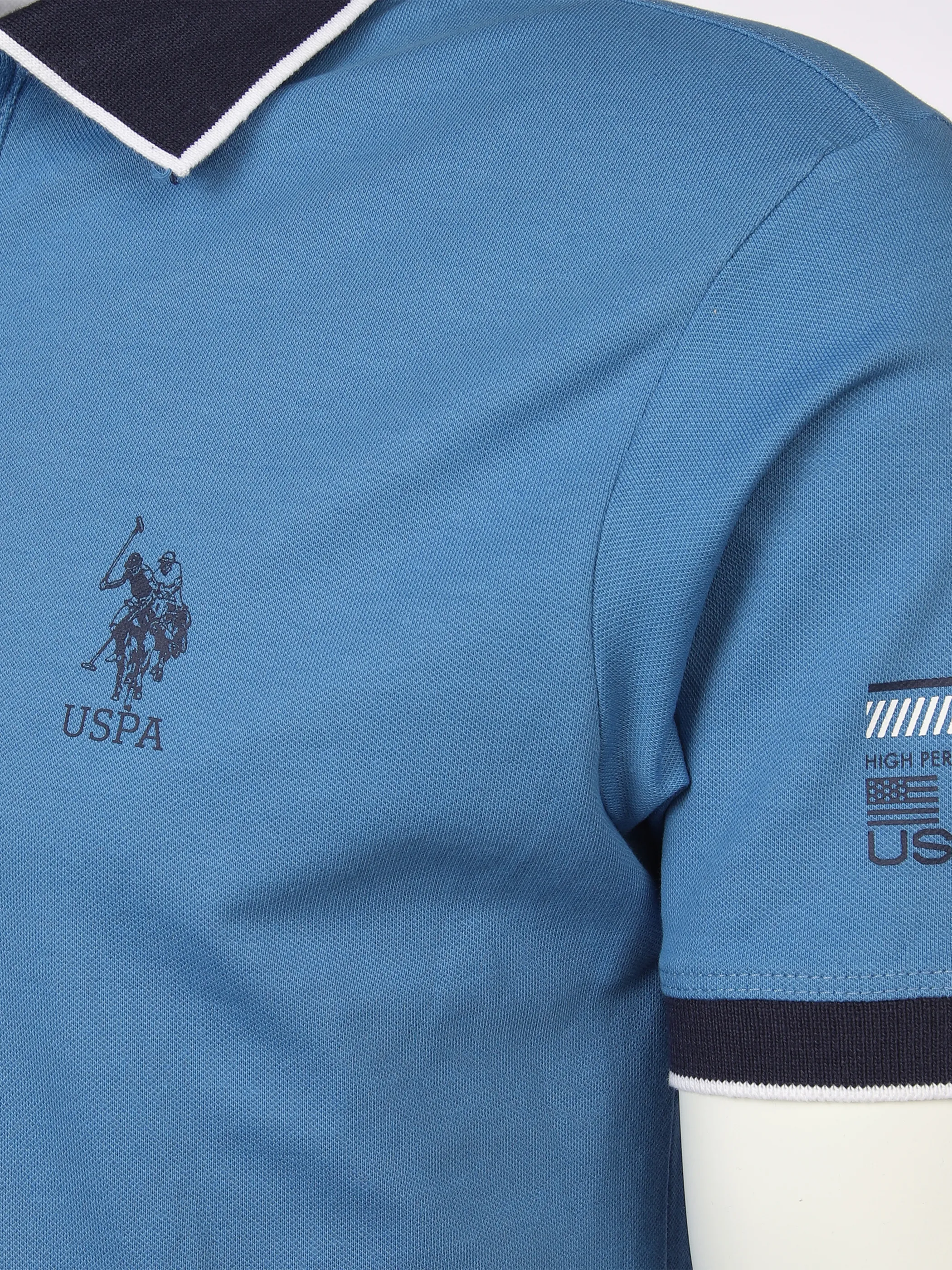 U.S. Polo Assn. He. Poloshirt 1/2 Arm Blau 881266 BLAU 3