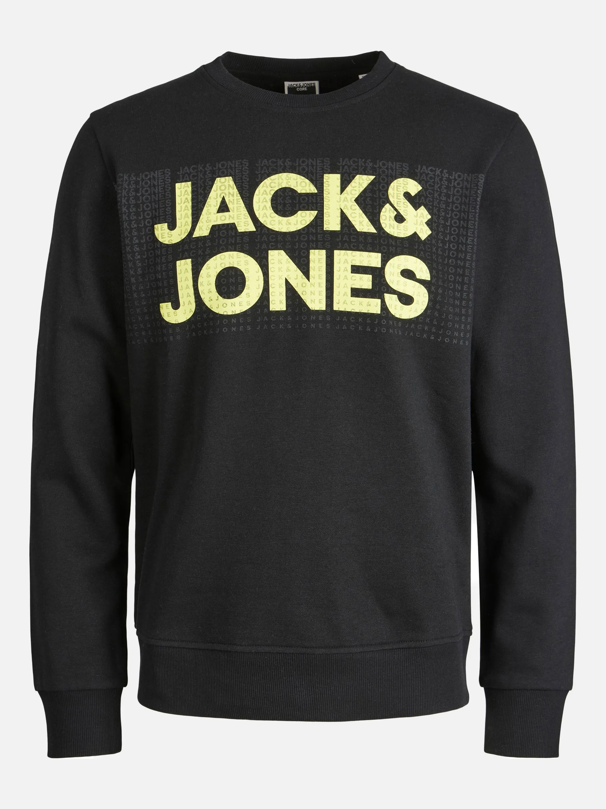 Jack&Jones Junior 12202171 JCOATHLESTAN SWEAT CR Schwarz 856512 178012 1