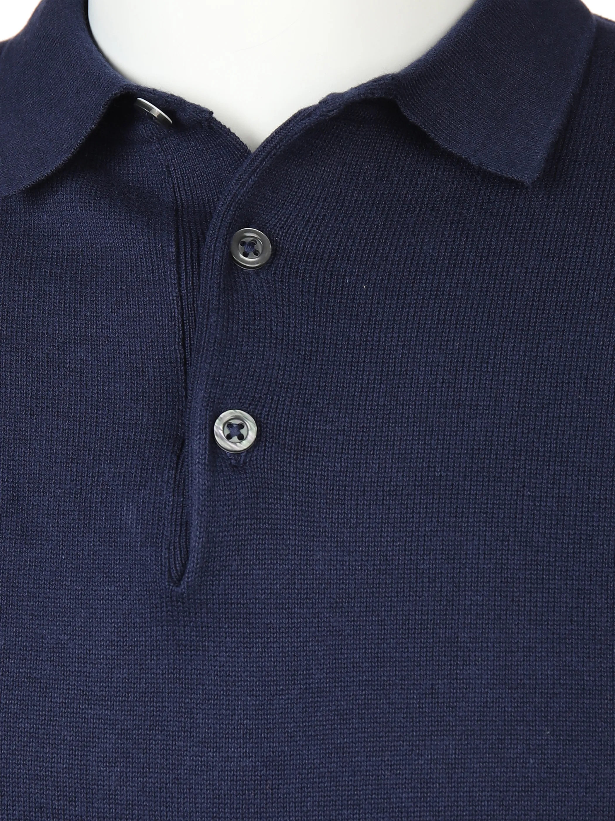 Jim Spencer He. Strickpoloshirt 1/2 Arm Blau 872599 NAVY 3