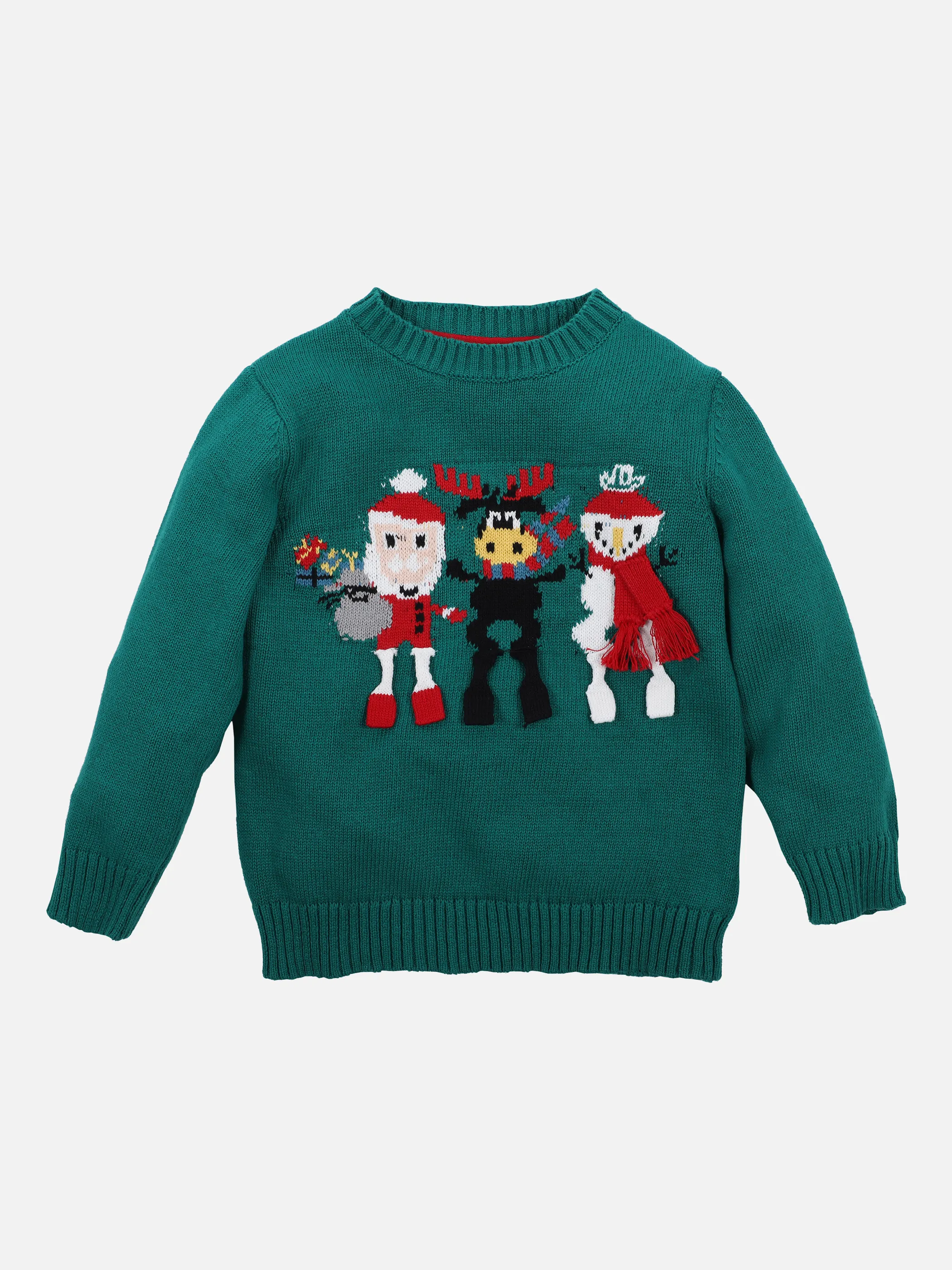 Stop + Go MB Weihnachts Strickpullover Grün 857663 GRÜN 1 Stop + Go MB Weihnachts Strickpullover Grün 857663 GRÜN 1