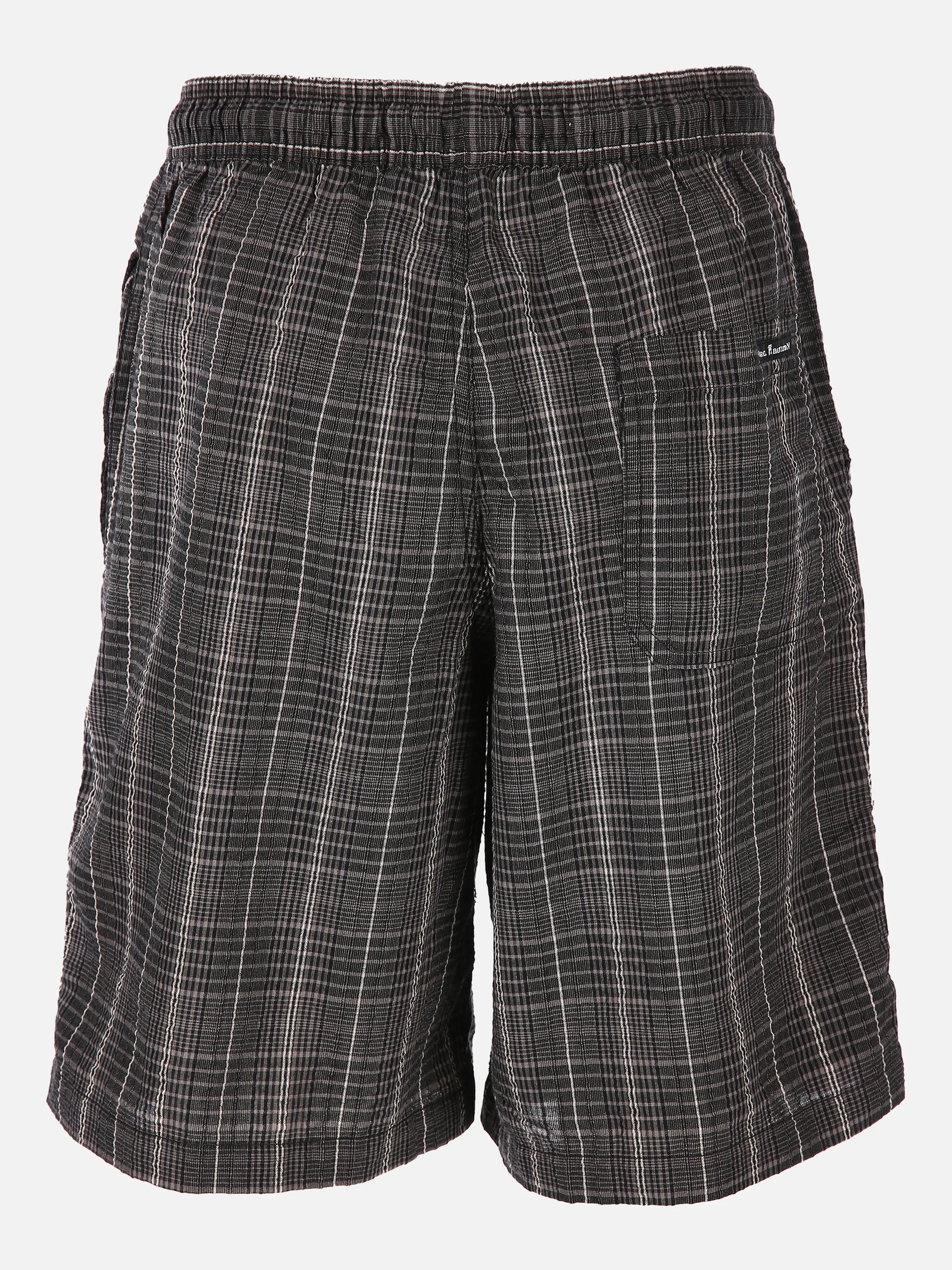 Marcel Battiston He. Seersuckershort Schwarz 831218 BLACK 2 Marcel Battiston He. Seersuckershort Schwarz 831218 BLACK 2