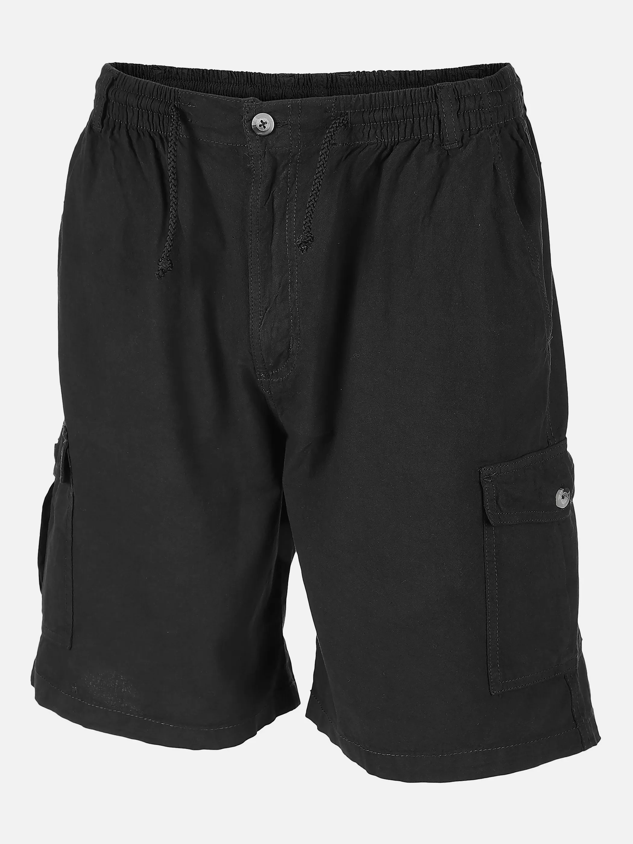 Marcel Battiston He. Cotton Sheeting Short Schwarz 834531 BLACK 1