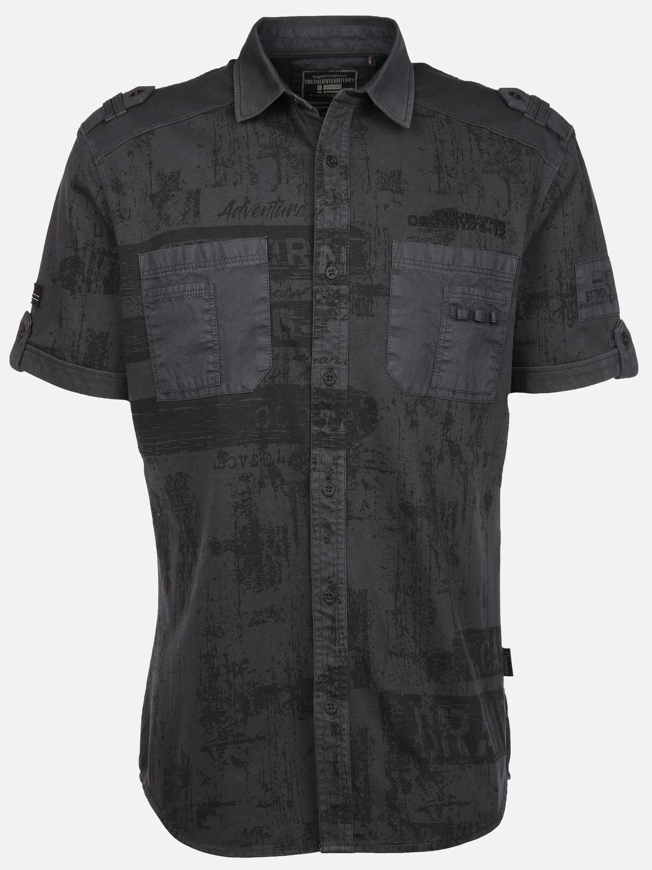 Southern Territory He. Jerseyhemd 1/2 Arm allover Grau 906585 GRAPHIT 1