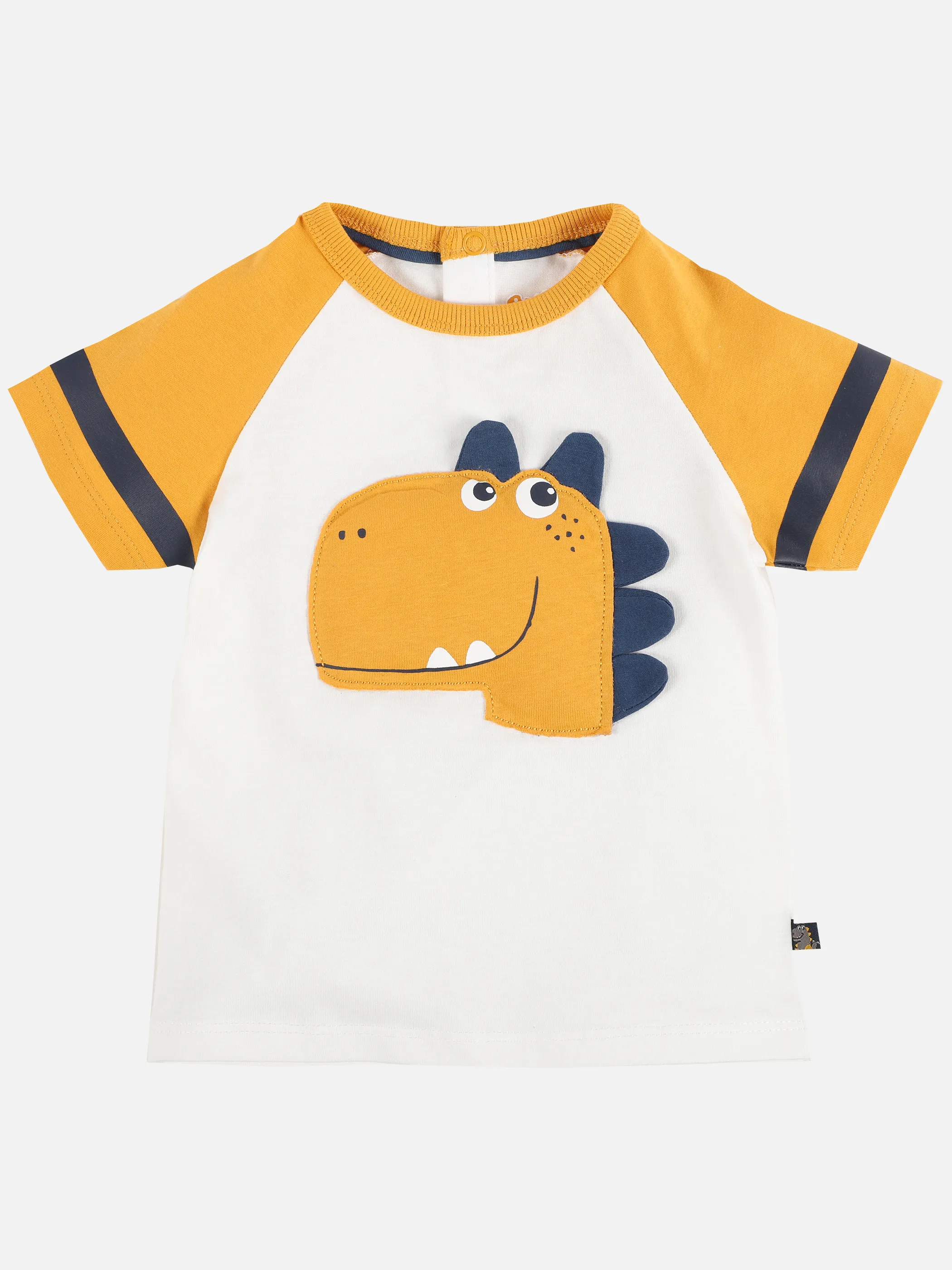 Bubble Gum BJ T-Shirt mit Dino-Applikation in weiß Weiß 890201 WEIß GEM. 1