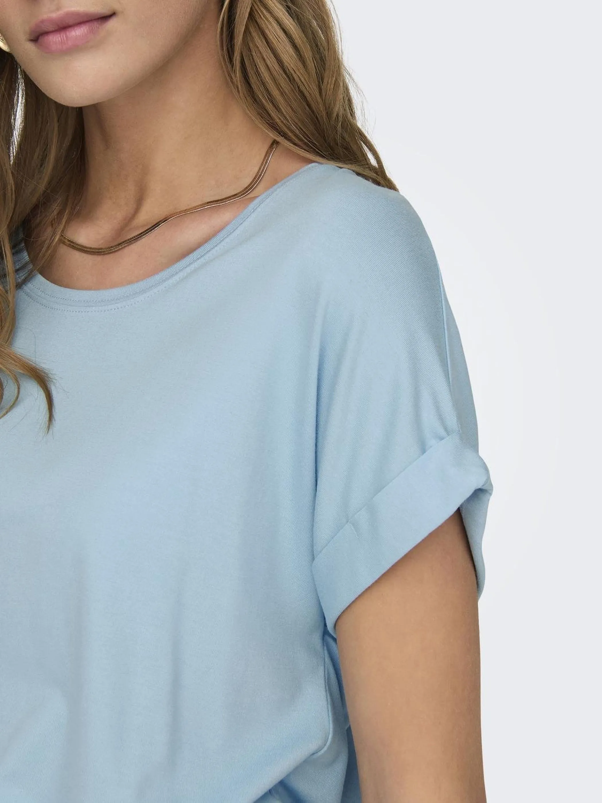 Only 15106662 ONLMOSTER S/S O-NECK Blau 820598 291357 3