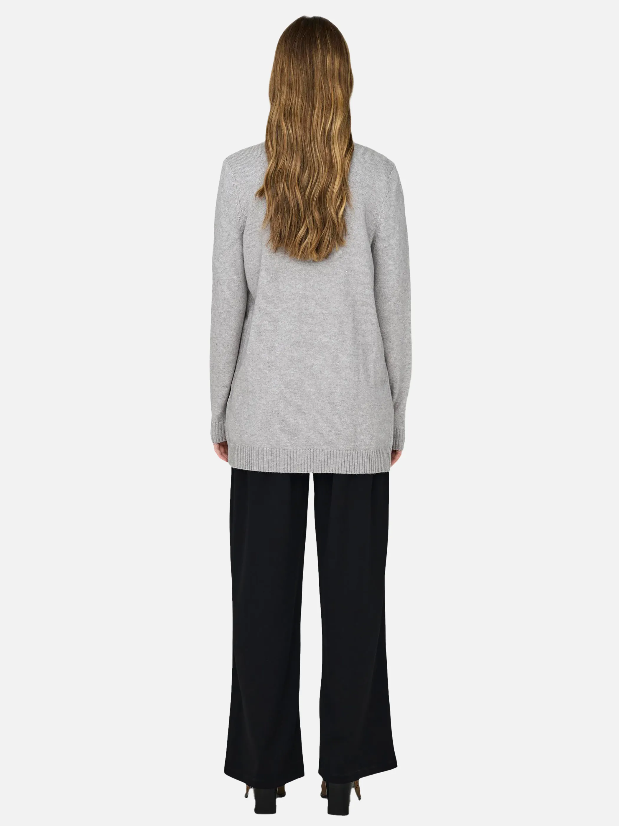 Only 15174274 ONLLESLY L/S OPEN CAR Grau 827401 179073 4 Only 15174274 ONLLESLY L/S OPEN CAR Grau 827401 179073 4