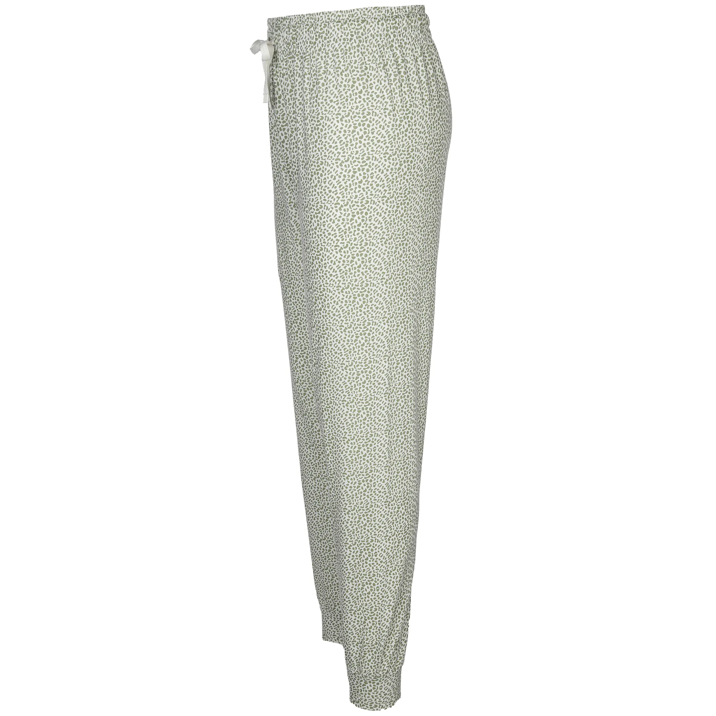 Sure Da. Schlafanzughose Leodruck R Weiß 880702 ECRU/KHAKI 3