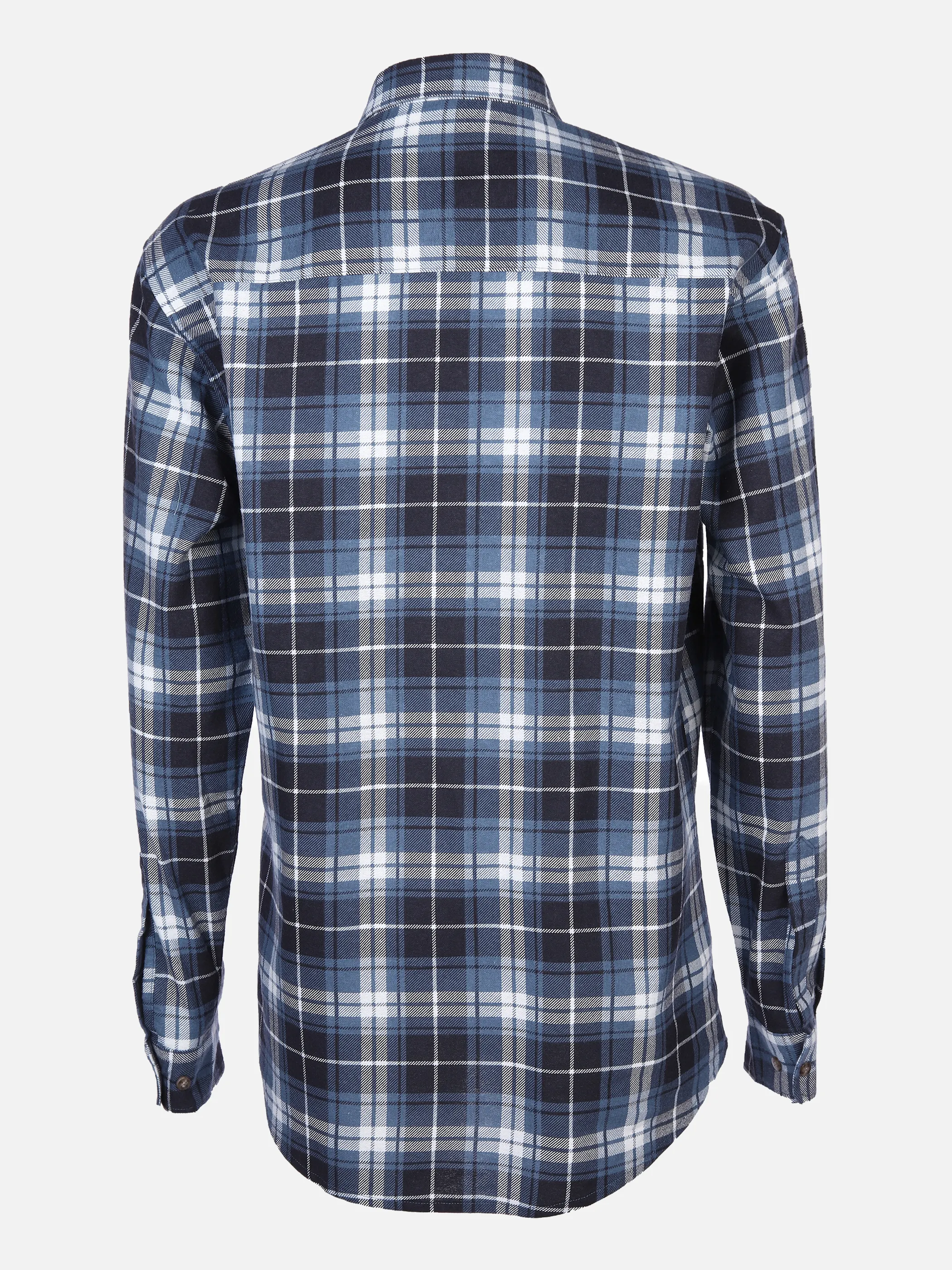 Worker He. Flanellhemd 1/1 Arm Basic Blau 867873 BLUE/NAVY 2 Worker He. Flanellhemd 1/1 Arm Basic Blau 867873 BLUE/NAVY 2