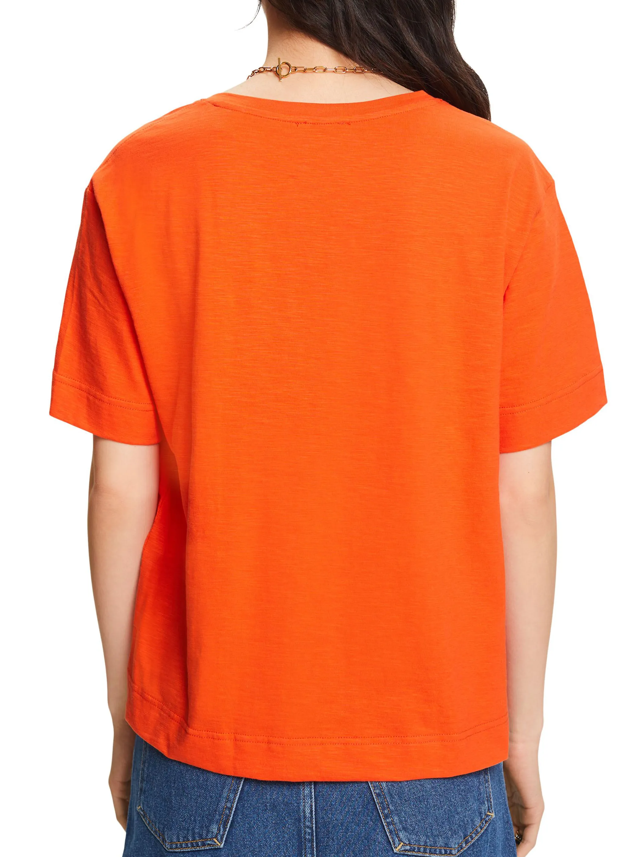 Esprit 034EE1K327 SG-034EE1K327 tshirt solid Orange 893042 E880 2