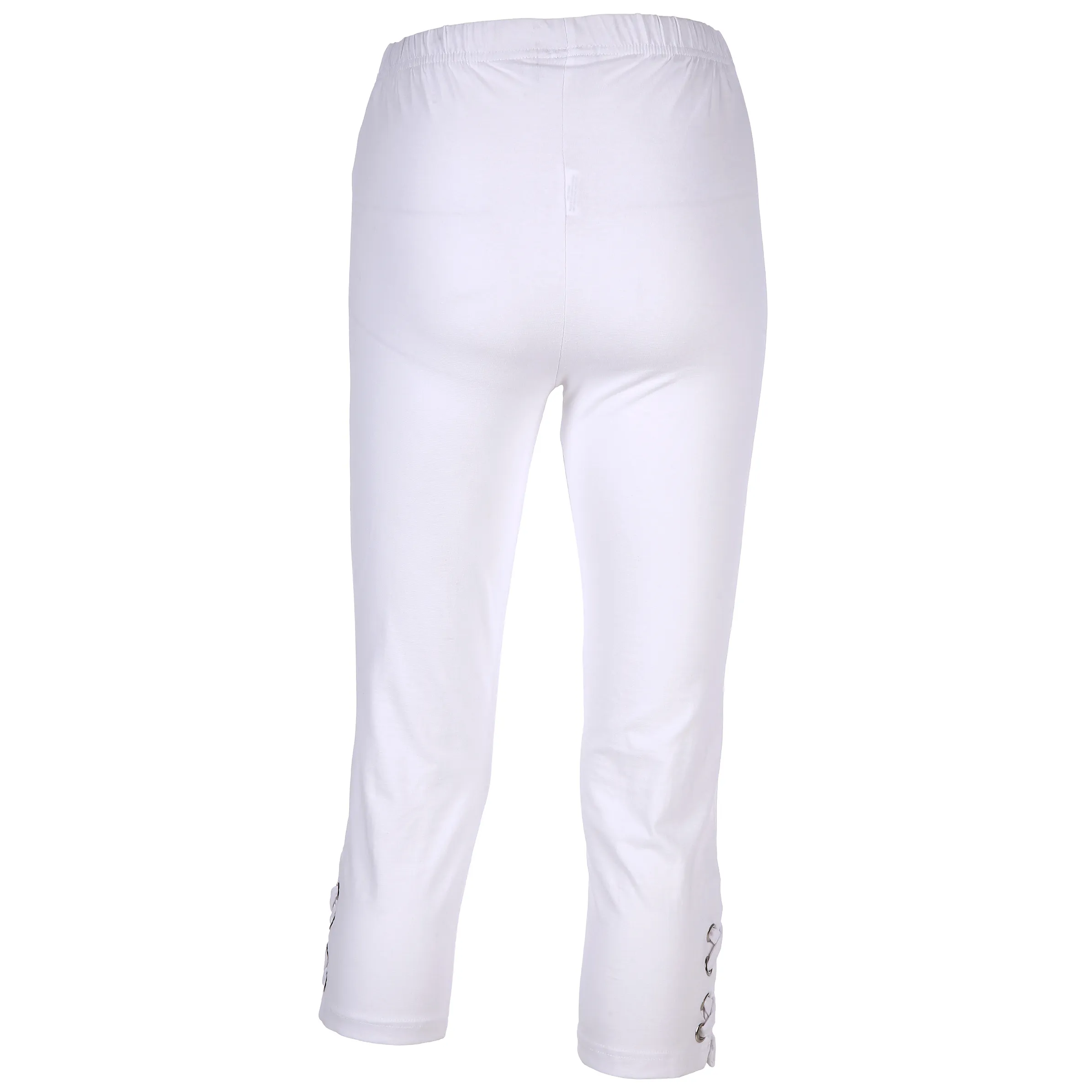 Boule Fashion Da-Capri-Leggings mit Ösen Weiß 810403 WEIß 2 Boule Fashion Da-Capri-Leggings mit Ösen Weiß 810403 WEIß 2