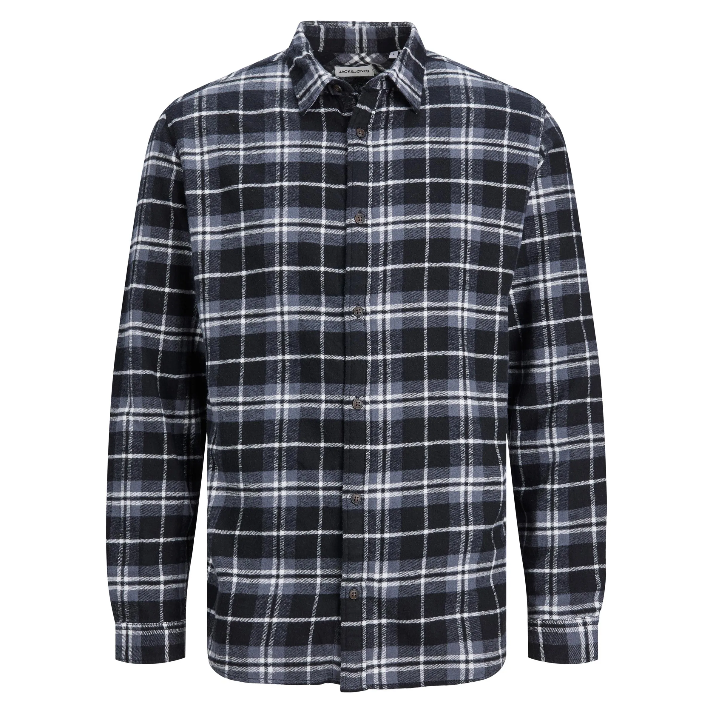 Jack&Jones Junior 12237063 JJPLAIN FALL CHECK SH Blau 880421 175884 1