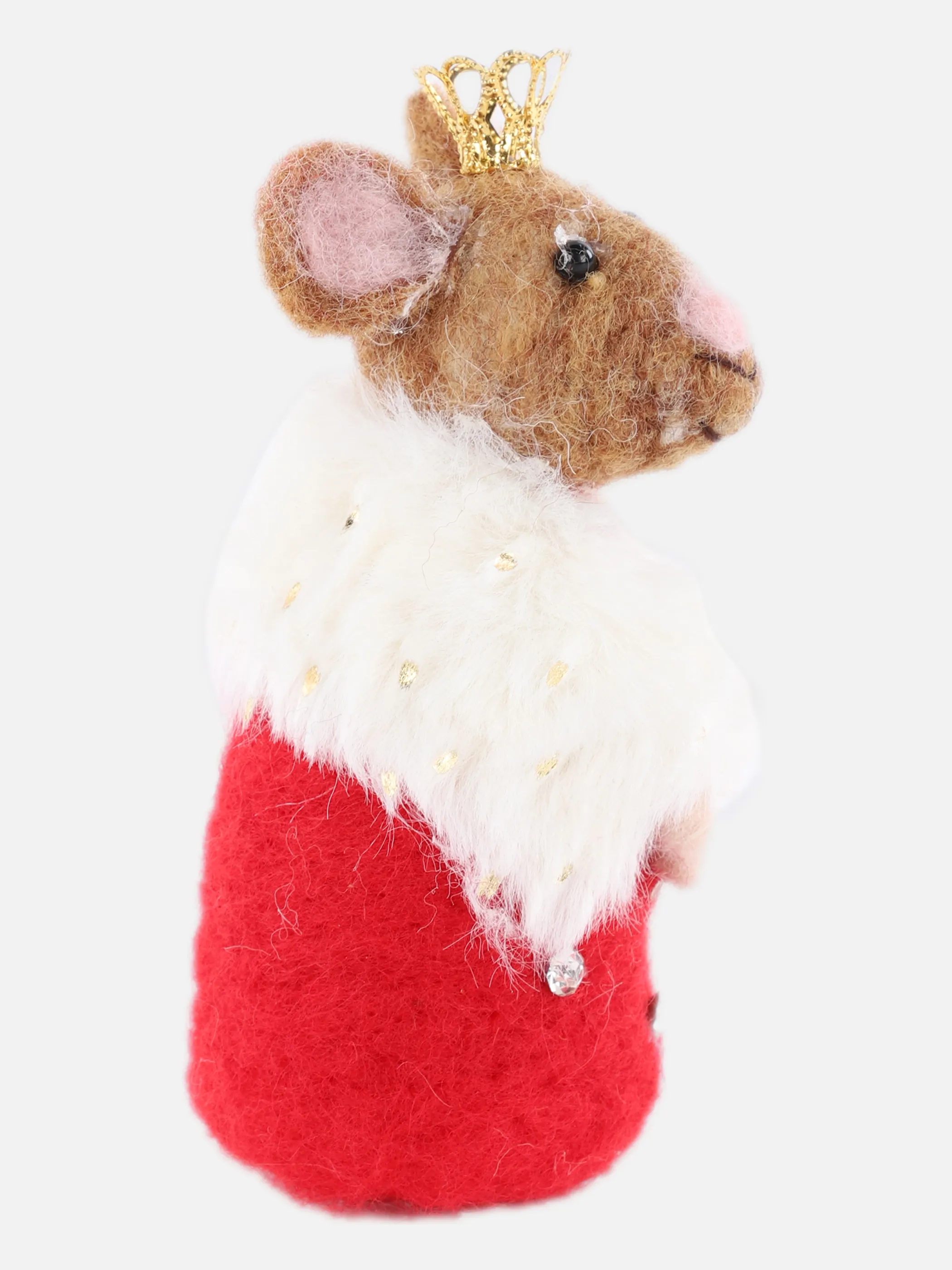 Weihnachten Maus Prinzessin H 11,6cm Rot 866241 ROT/WEIß 3