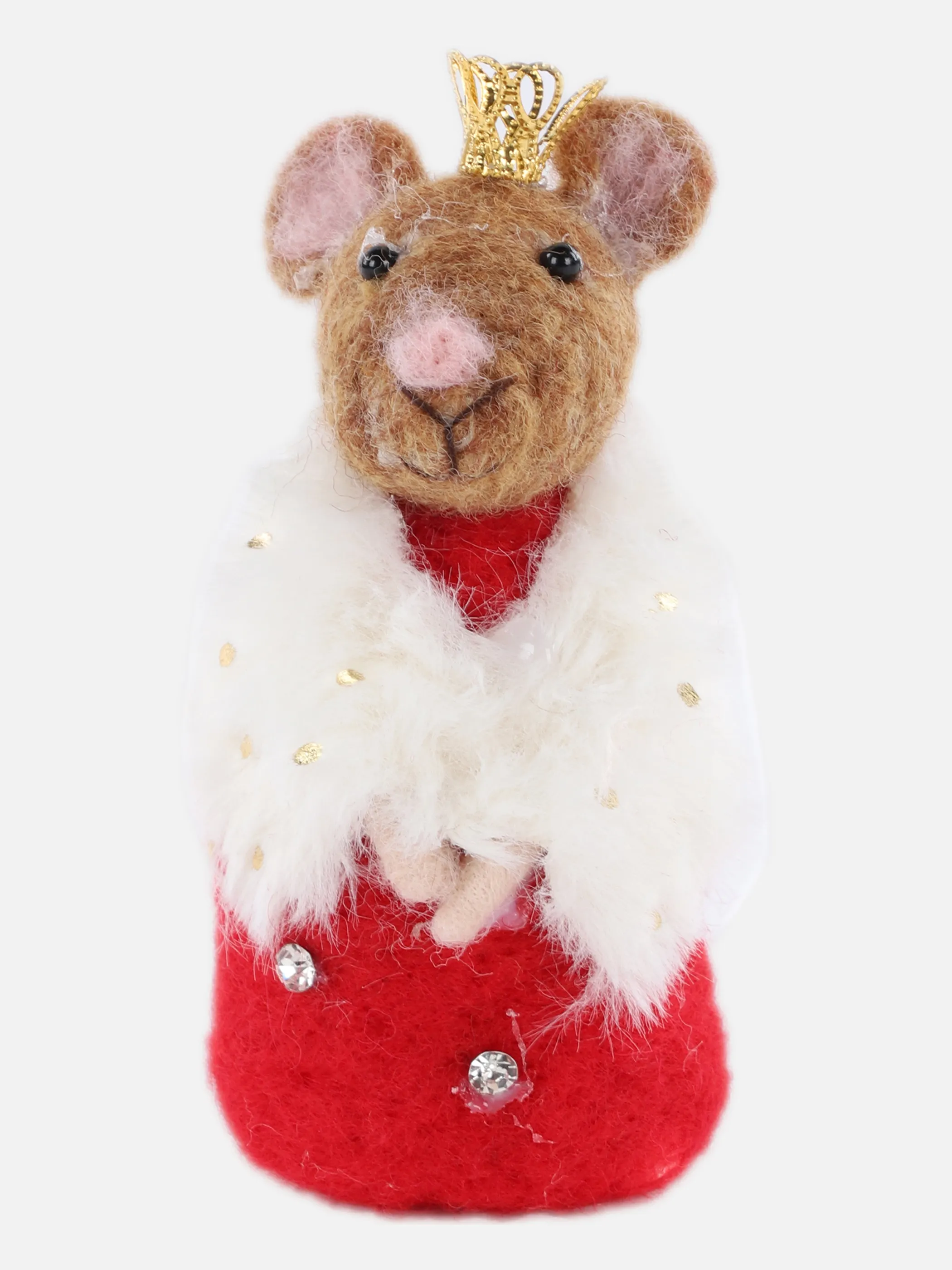 Weihnachten Maus Prinzessin H 11,6cm Rot 866241 ROT/WEIß 1
