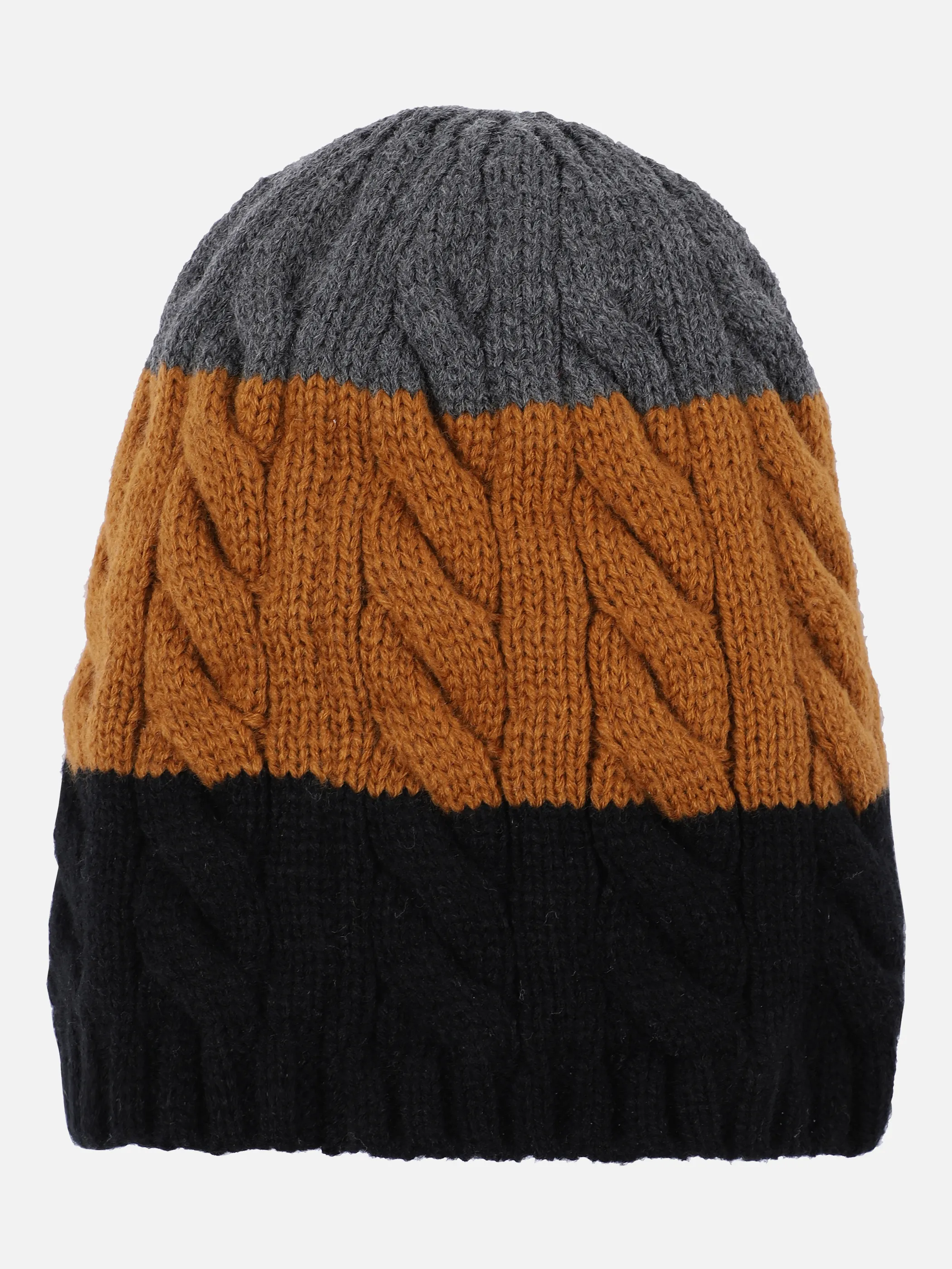 Stop + Go TB Strickmütze in schwarz/gelb Schwarz 858148 SCHWARZ 2 Stop + Go TB Strickmütze in schwarz/gelb Schwarz 858148 SCHWARZ 2