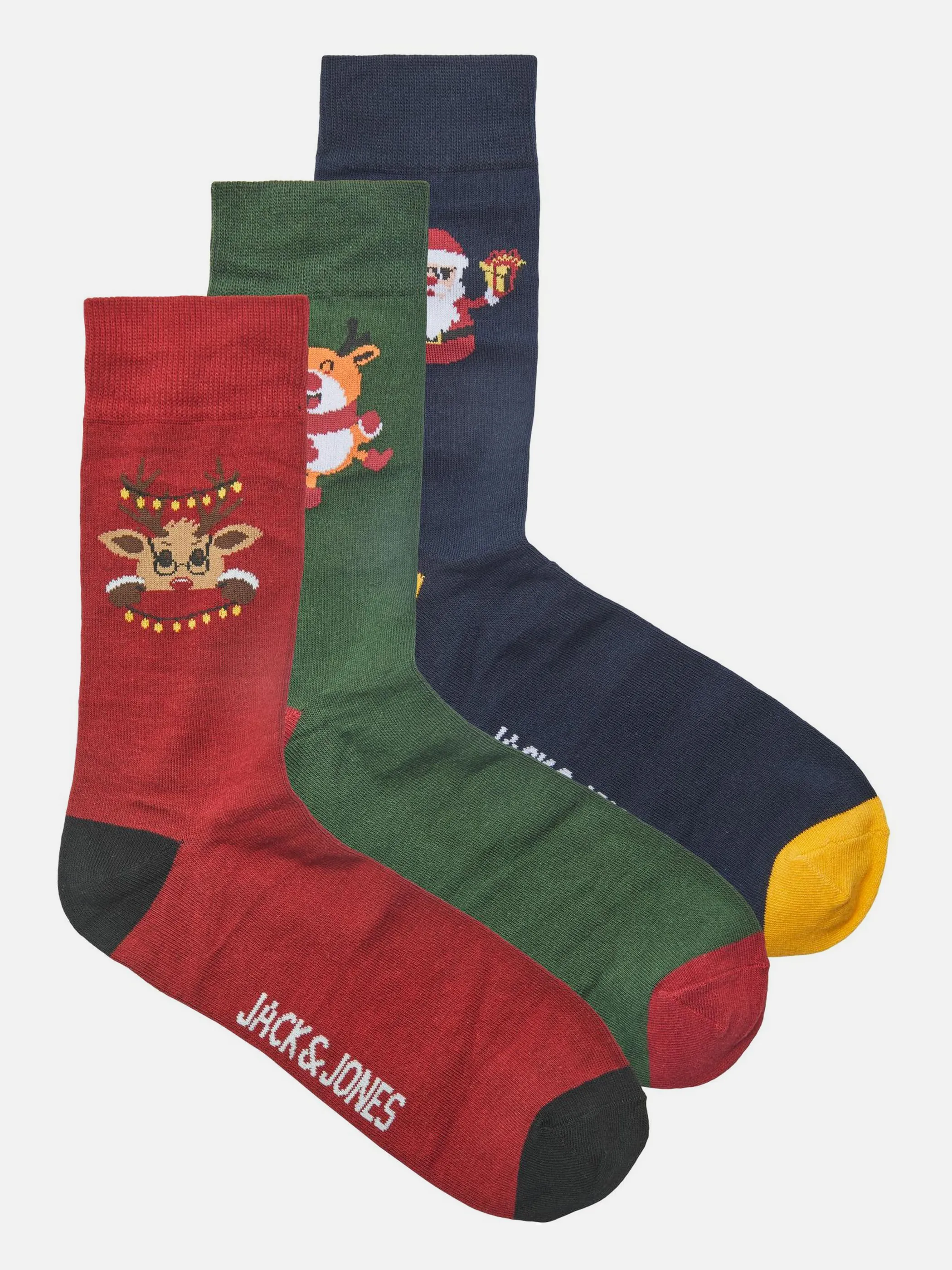 Jack Jones 12221910 JACAFRAZ XMAS SOCKS G Blau 871565 175876001 1