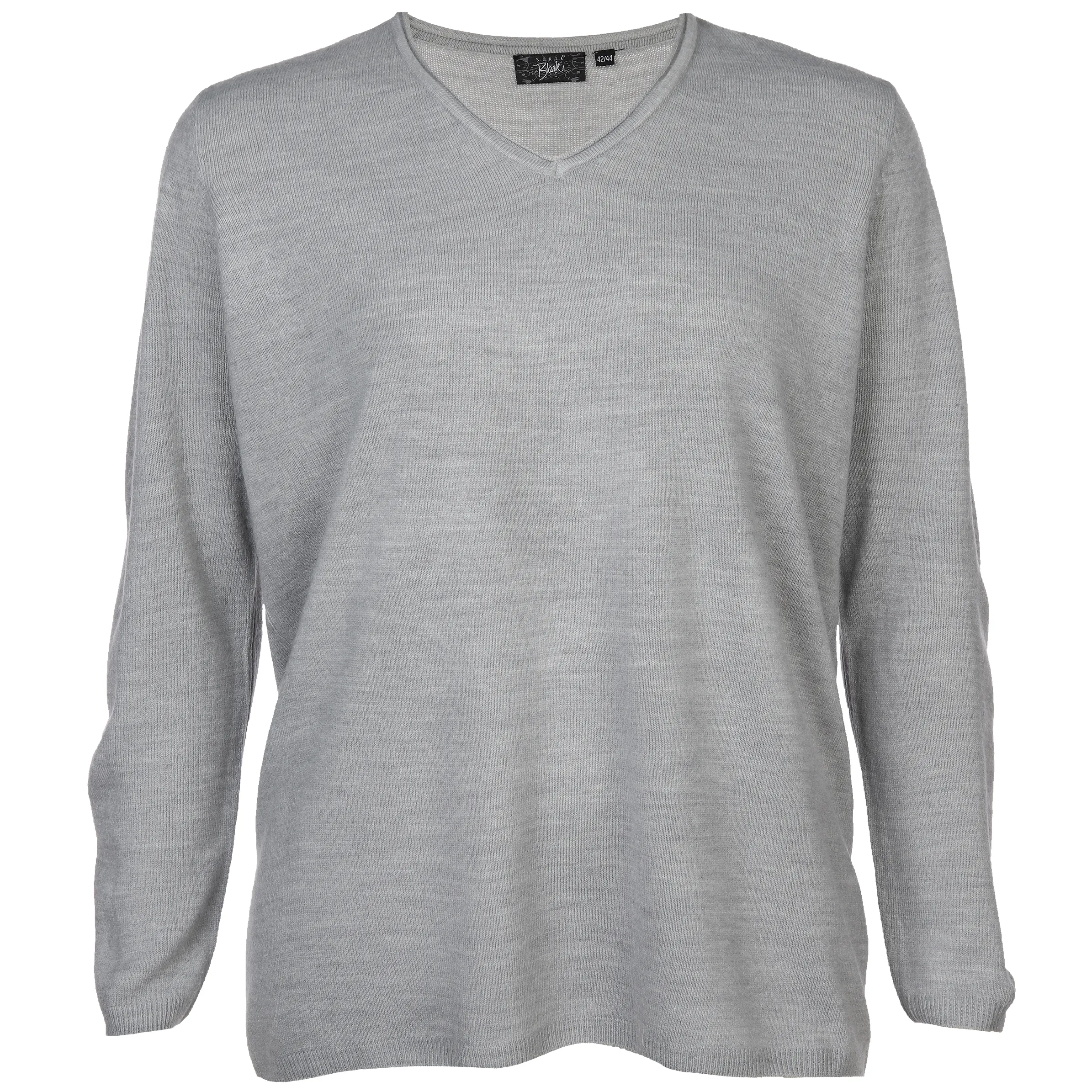 Sonja Blank Da-gr.Gr.Pullover Cashmere lik Grau 880822 GRAU MEL. 1