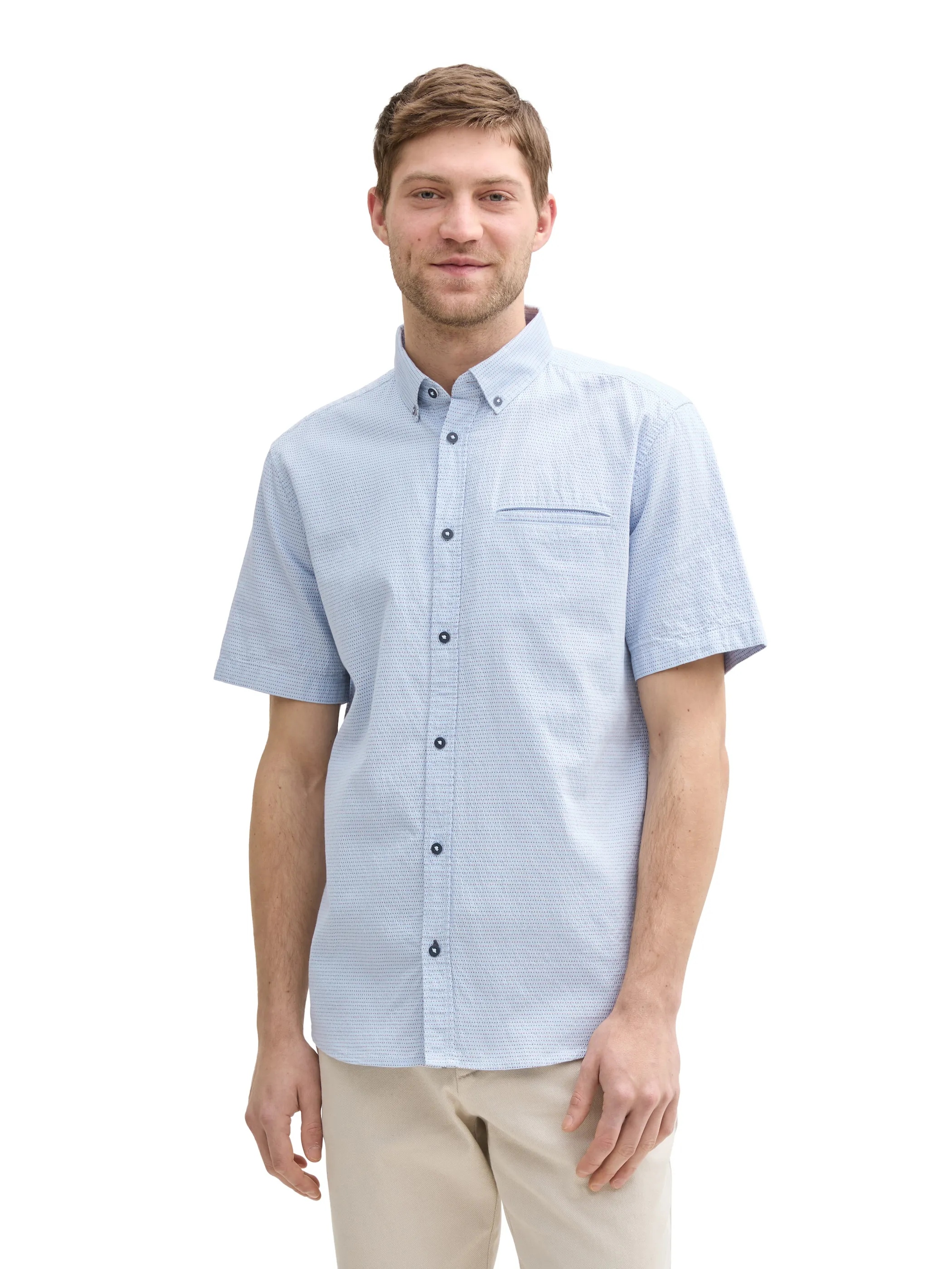 Tom Tailor 1046077 structured shirt Blau 910668 37947 3