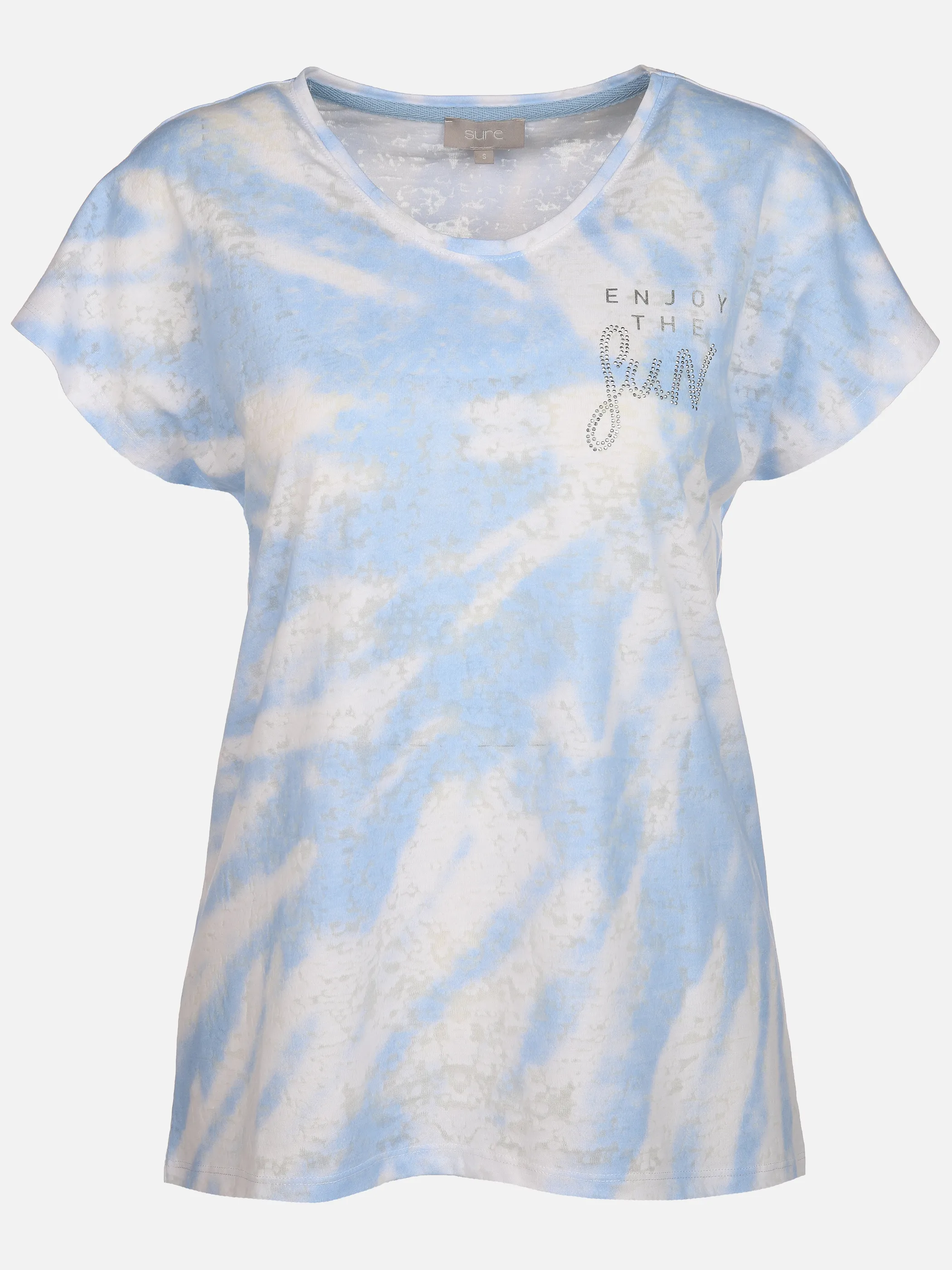 Sure Da-T-Shirt m. Batikdruck Blau 889927 CLOUD BLUE 1