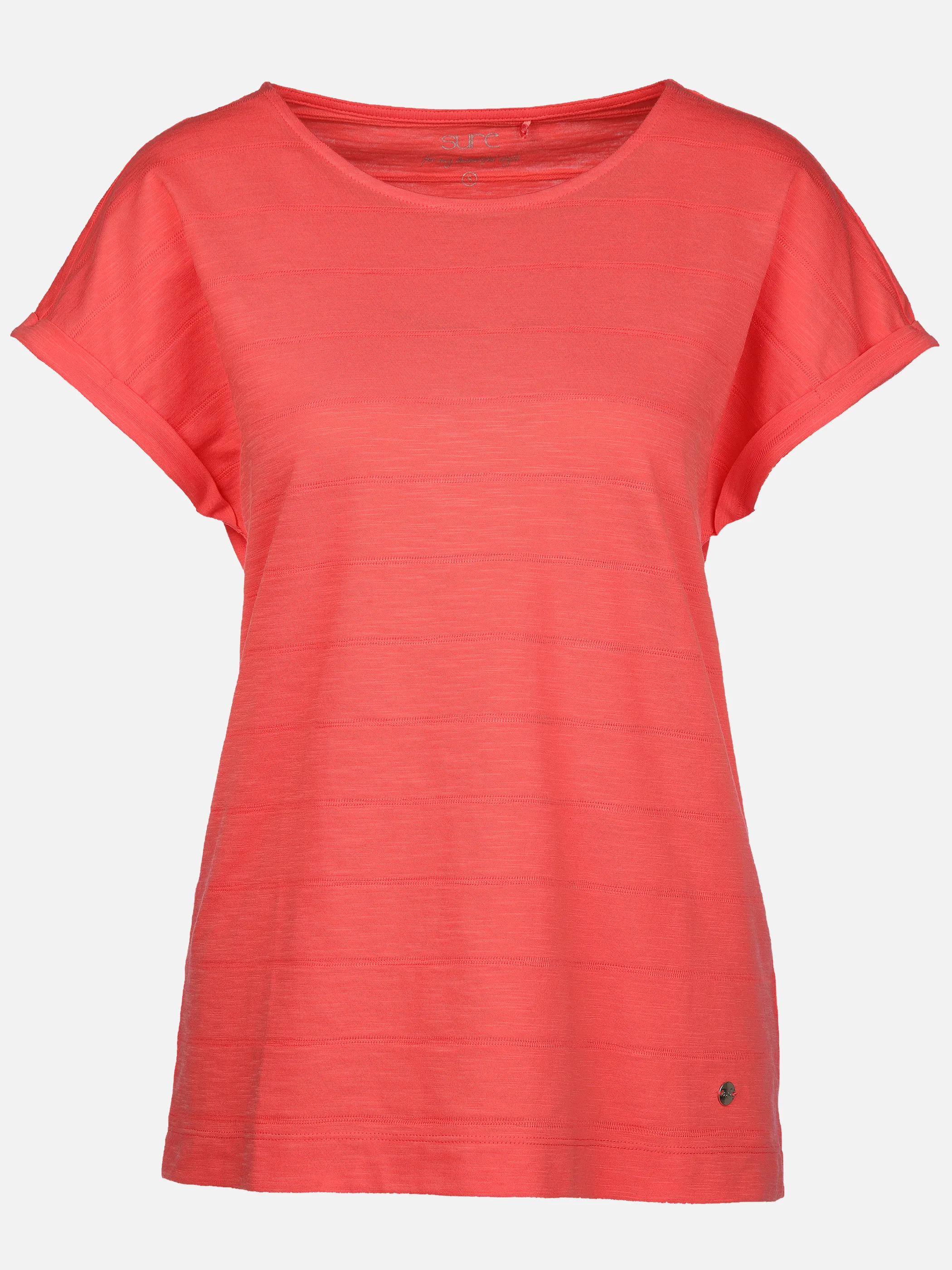 Sure Da-Struktur-T-Shirt Orange 889316 CORALLE 1
