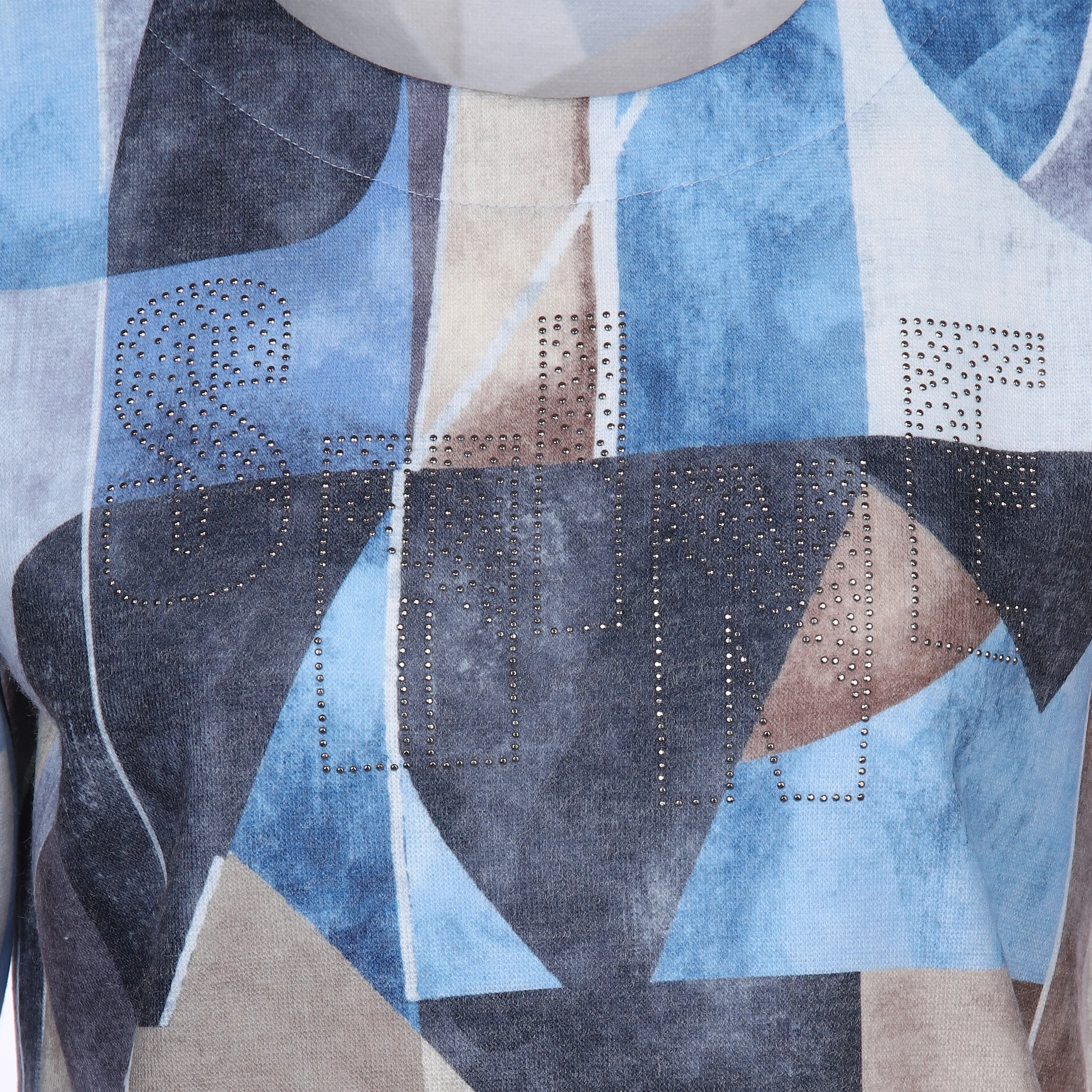 Sure Da-Flauschshirt m. Strassmotiv Blau 886342 BLAU/BEIGE 3 Sure Da-Flauschshirt m. Strassmotiv Blau 886342 BLAU/BEIGE 3