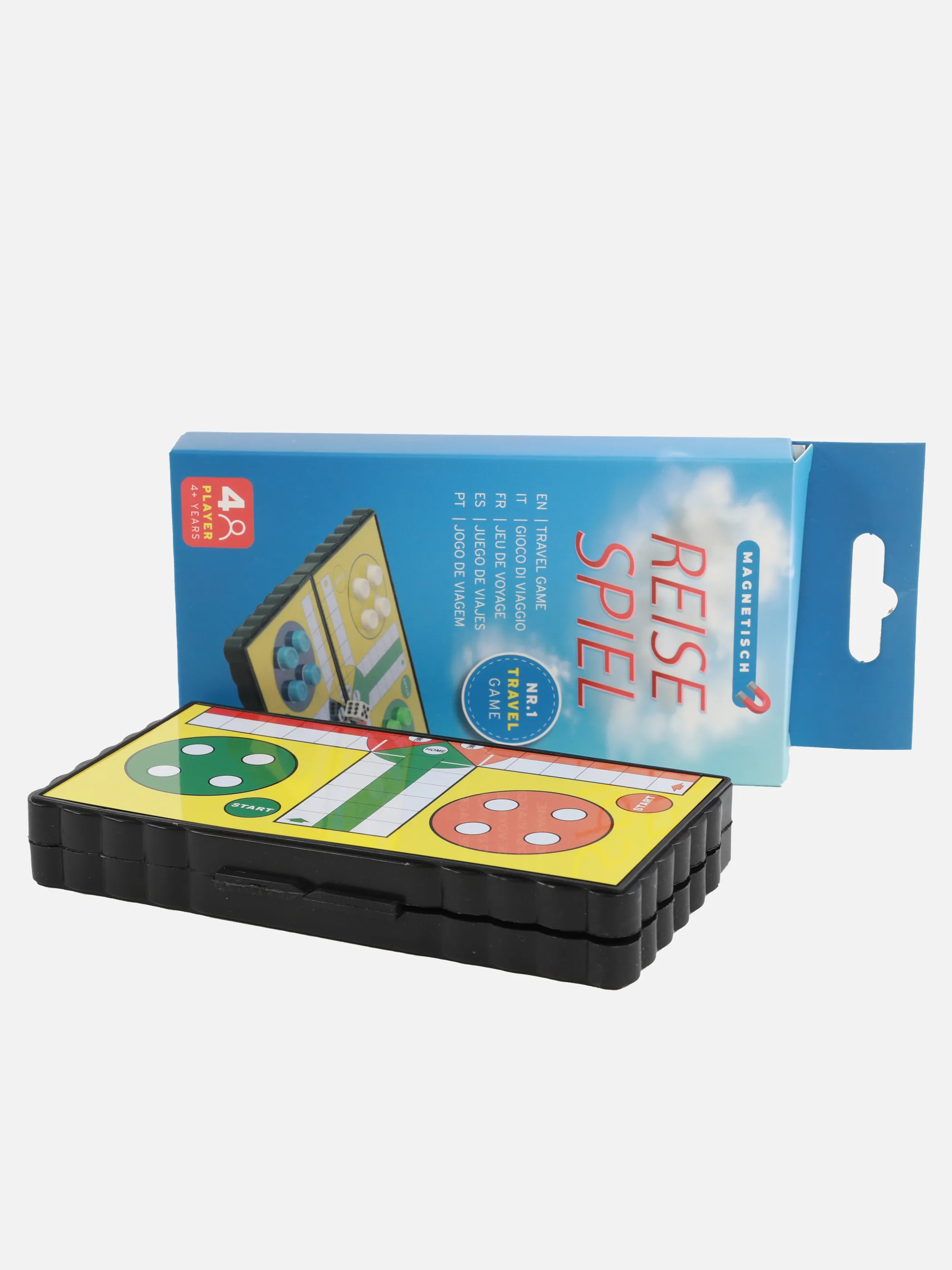 Spielzeug Reisespiel magnetisch 4 fach s Bunt 909135 LUDO 2
