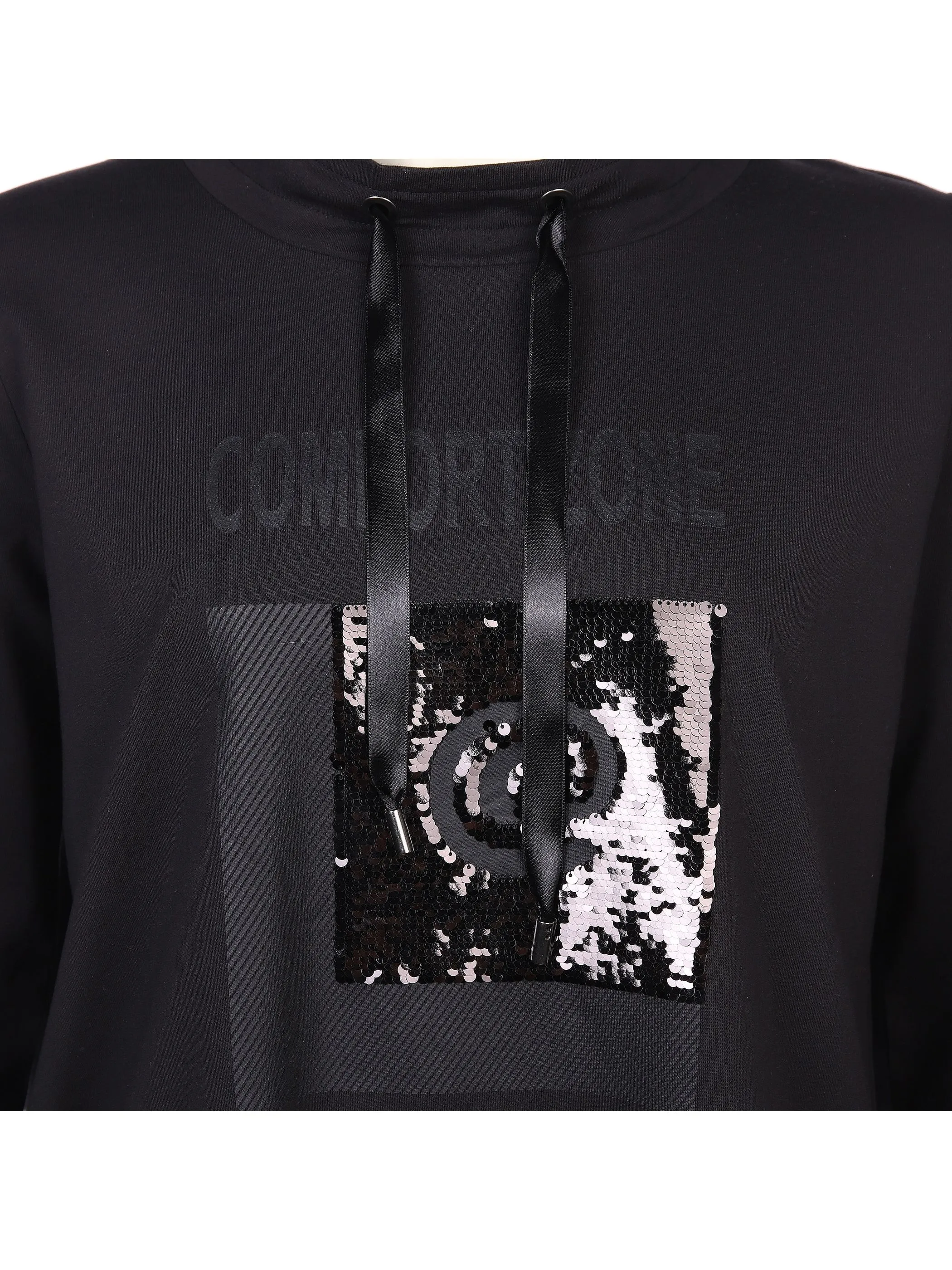 Sonja Blank Da.gr.Gr.Sweatshirt mit Paille Schwarz 872618 SCHWARZ 3 Sonja Blank Da.gr.Gr.Sweatshirt mit Paille Schwarz 872618 SCHWARZ 3