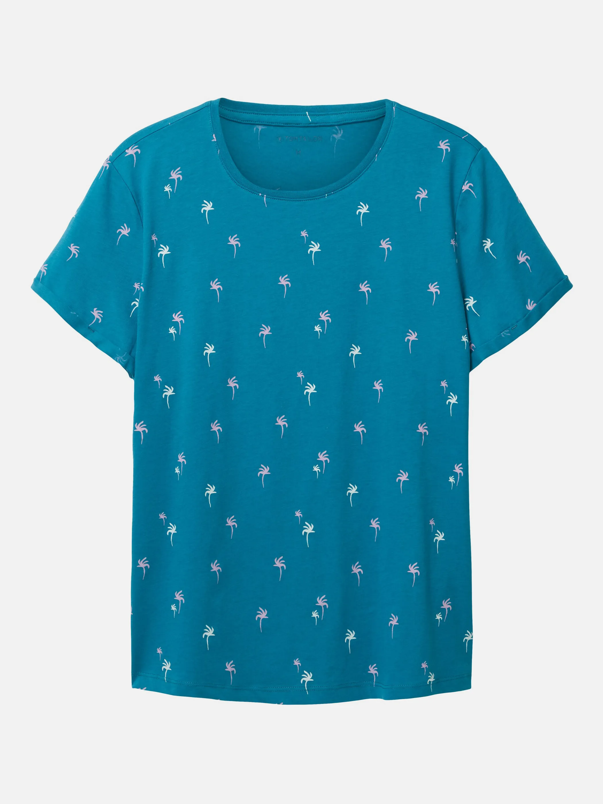 Tom Tailor 1036888 T-shirt crew neck print Türkis 880332 31999 1 Tom Tailor 1036888 T-shirt crew neck print Türkis 880332 31999 1