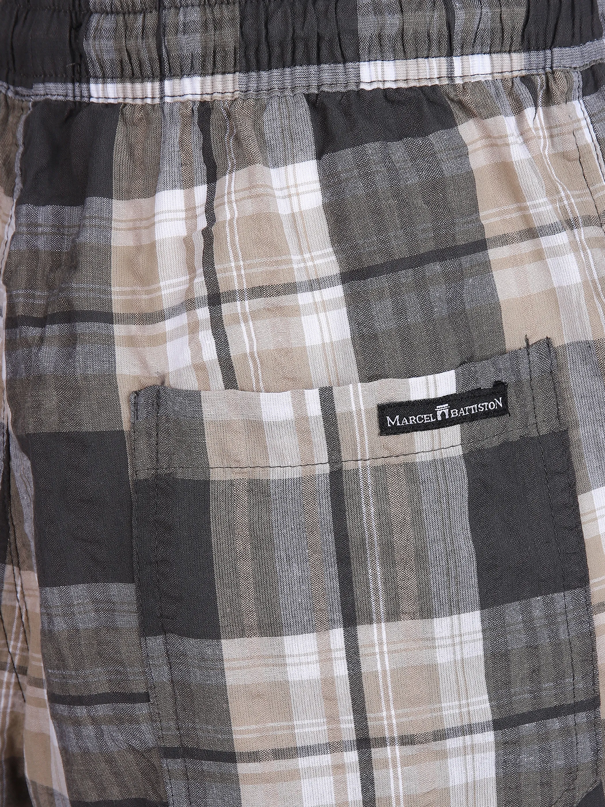 Marcel Battiston He. Seersuckershort Grün 831218 KHAKI 3 Marcel Battiston He. Seersuckershort Grün 831218 KHAKI 3