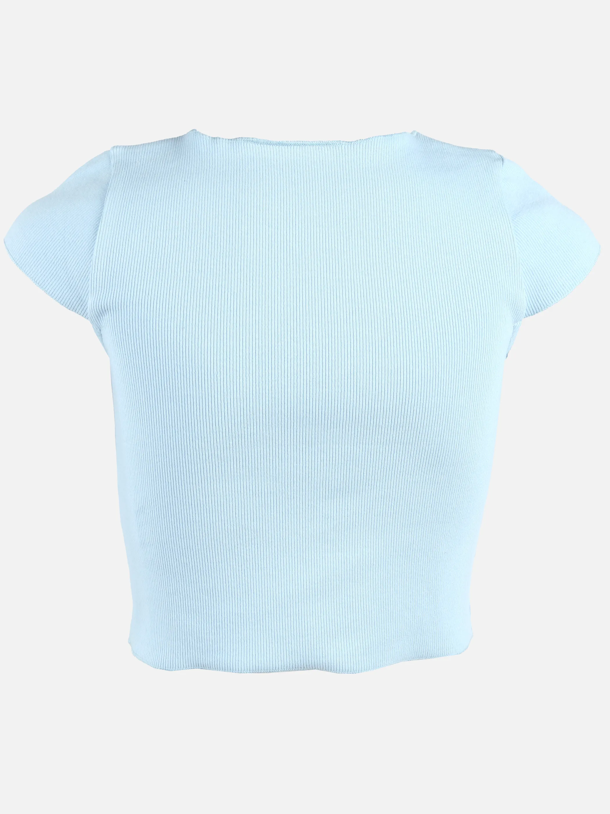 Stop + Go JM geripptes rundhals T-Shirt Blau 890971 HELLBLAU 2