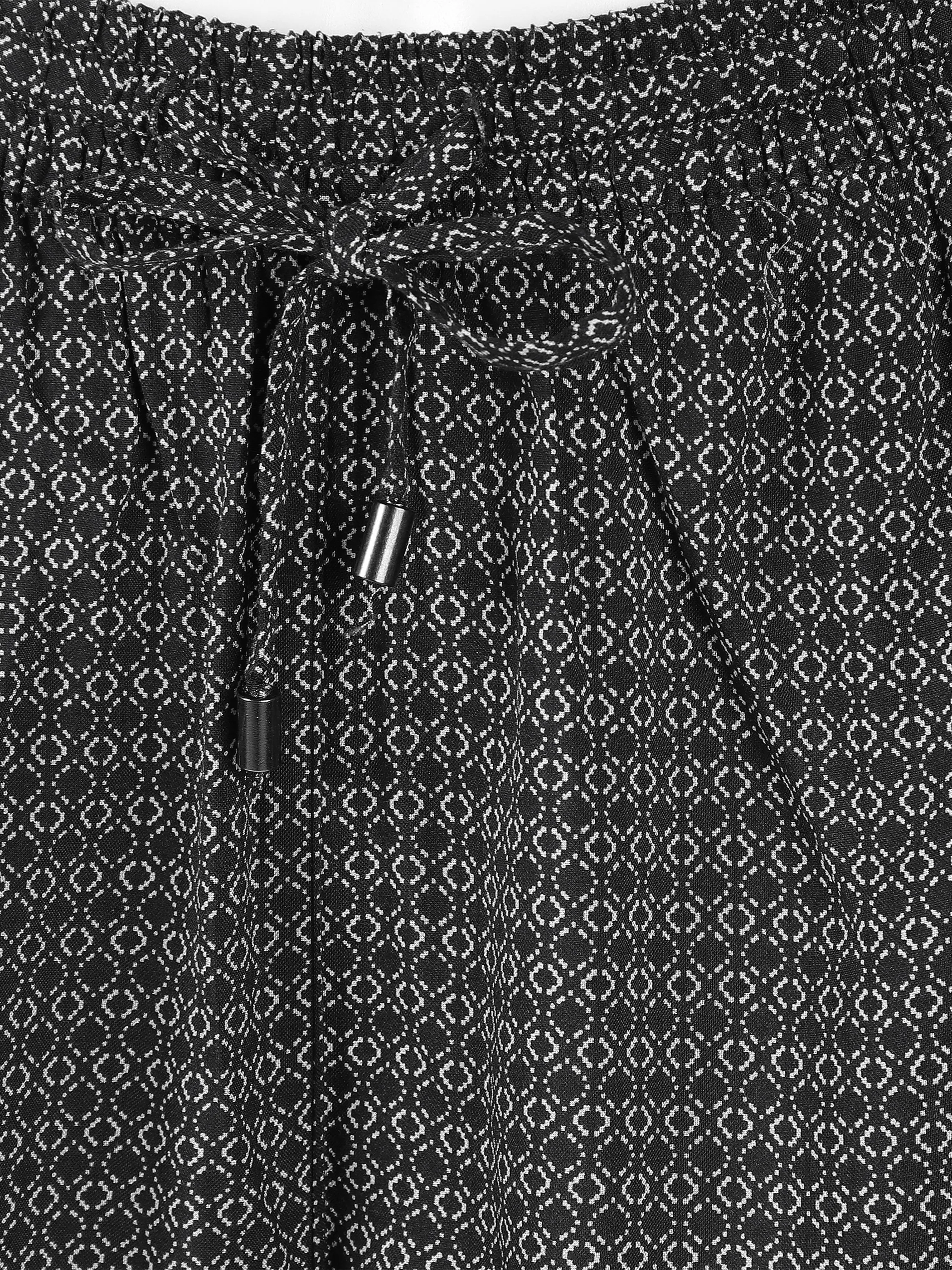 Sure Da-Viskose-Bermuda bedruckt Schwarz 836876 BLACK/WHIT 3