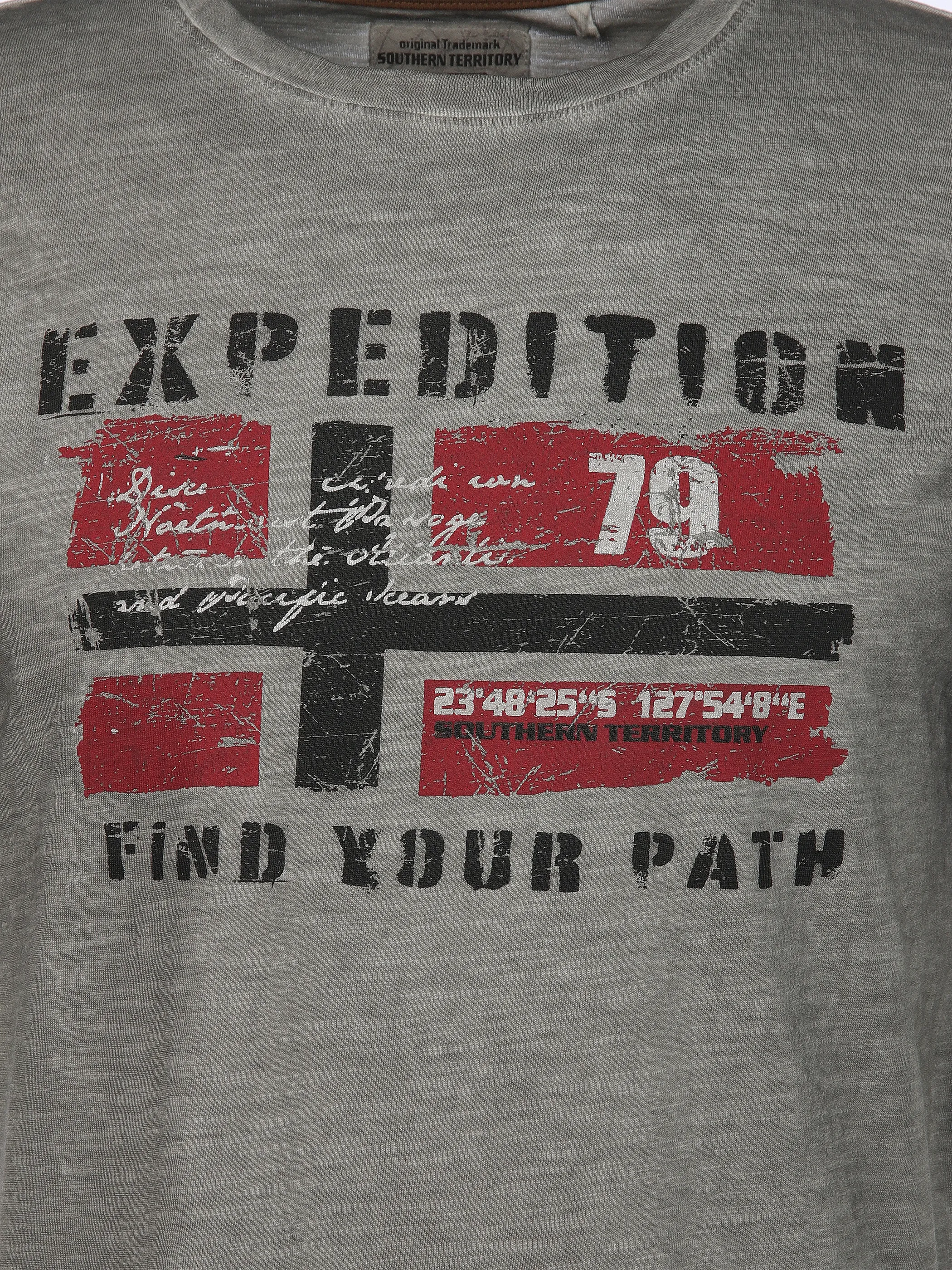 Southern Territory He. T-Shirt 1/2 Arm Logo Grau 910619 GRAU 3