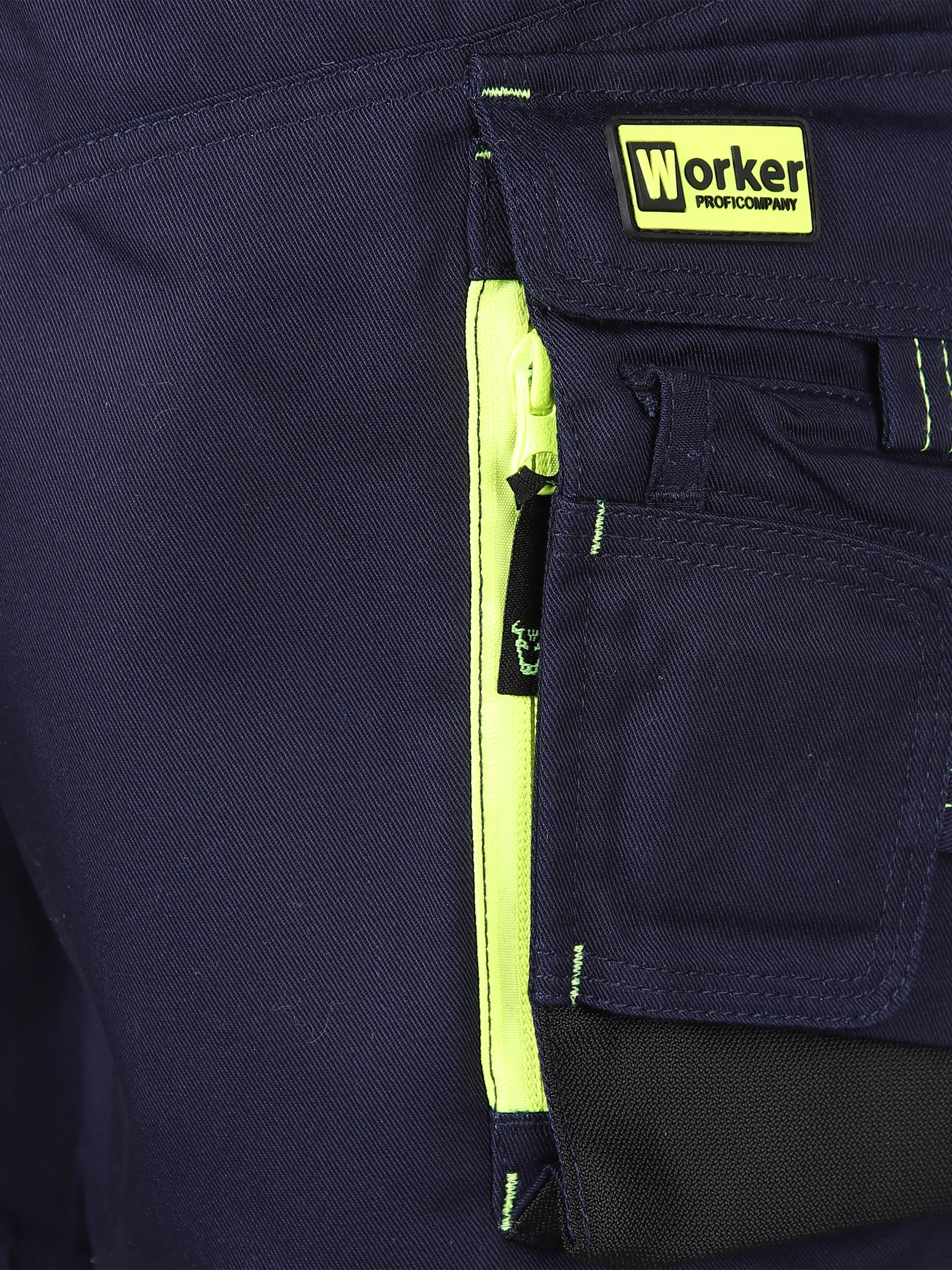 Worker He. Workershort Neon Blau 830617 NAVY/YELLO 3