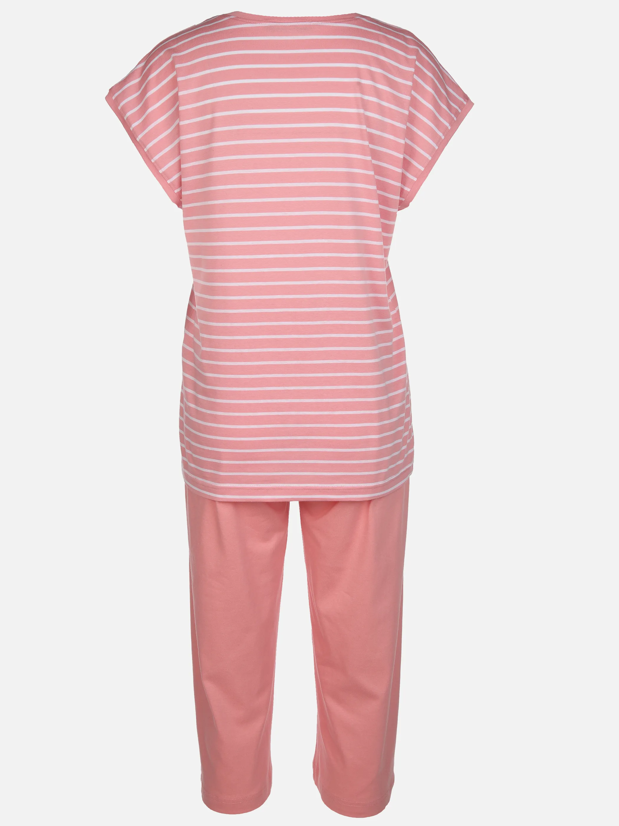 Sure Da. Pyjama Shirt 1/2 Arm gestr Rosa 891765 ROSA/WEIß 2
