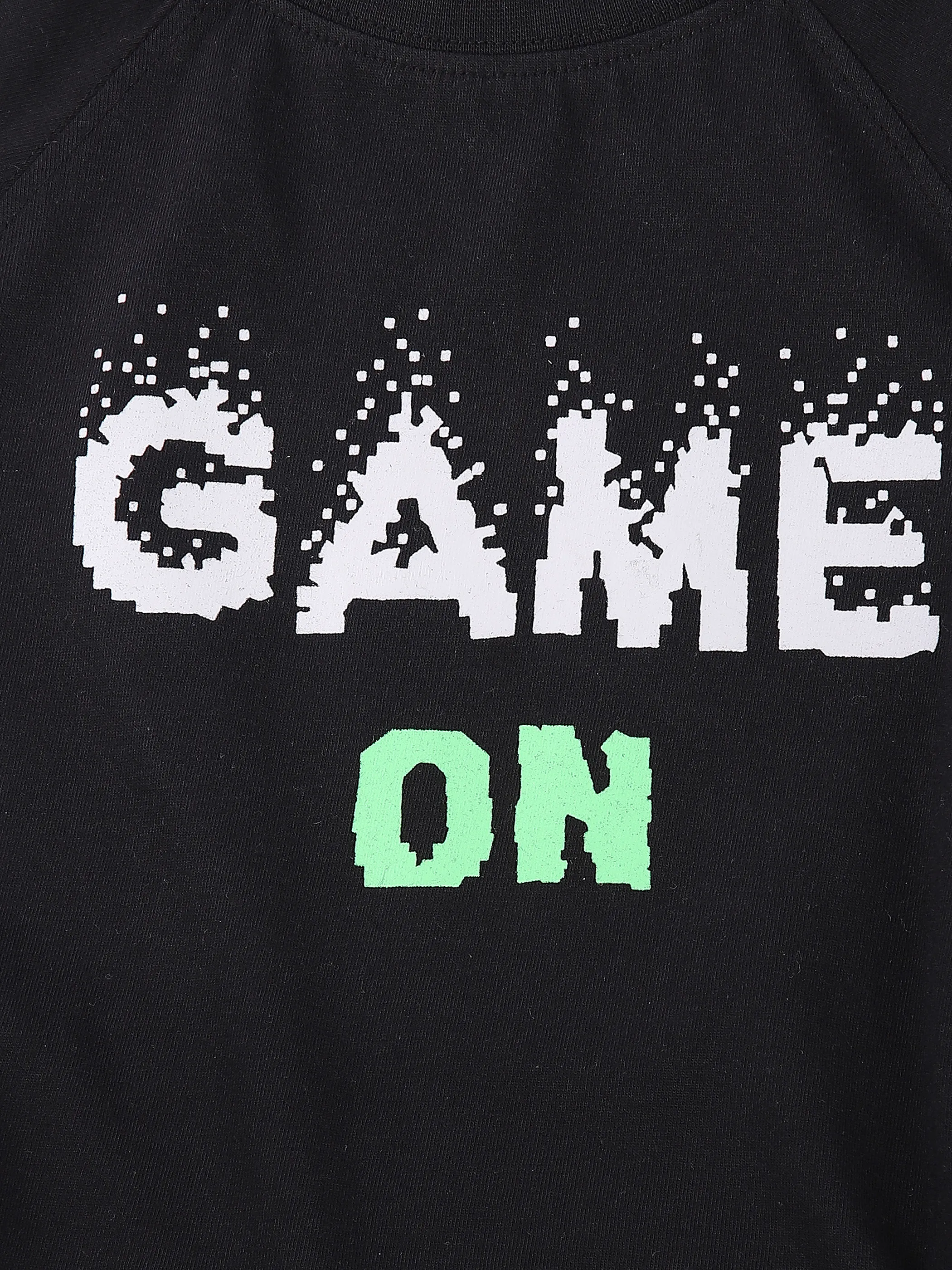 Stop + Go Kn. Pyjama Game One Shirt Schwarz 851057 BLACK/WHIT 3 Stop + Go Kn. Pyjama Game One Shirt Schwarz 851057 BLACK/WHIT 3